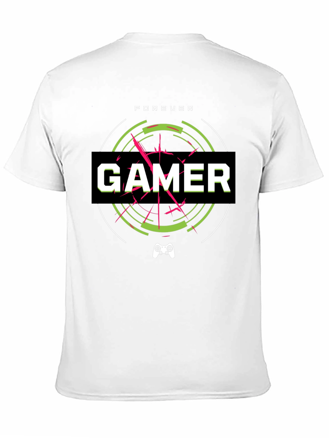 Forever Gamer Black Graphic Tee