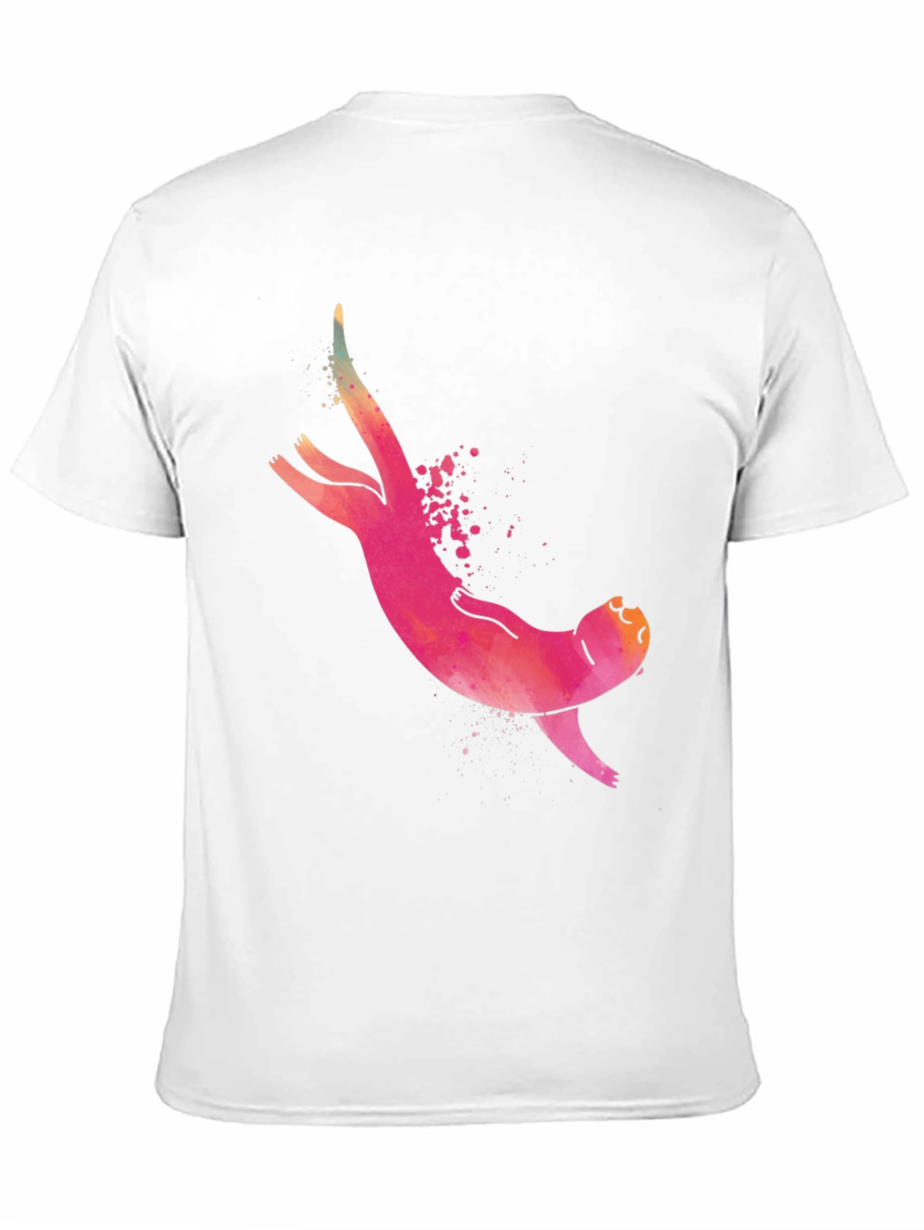 Mens Sloth Graphic Tee - Black Casual T-Shirt