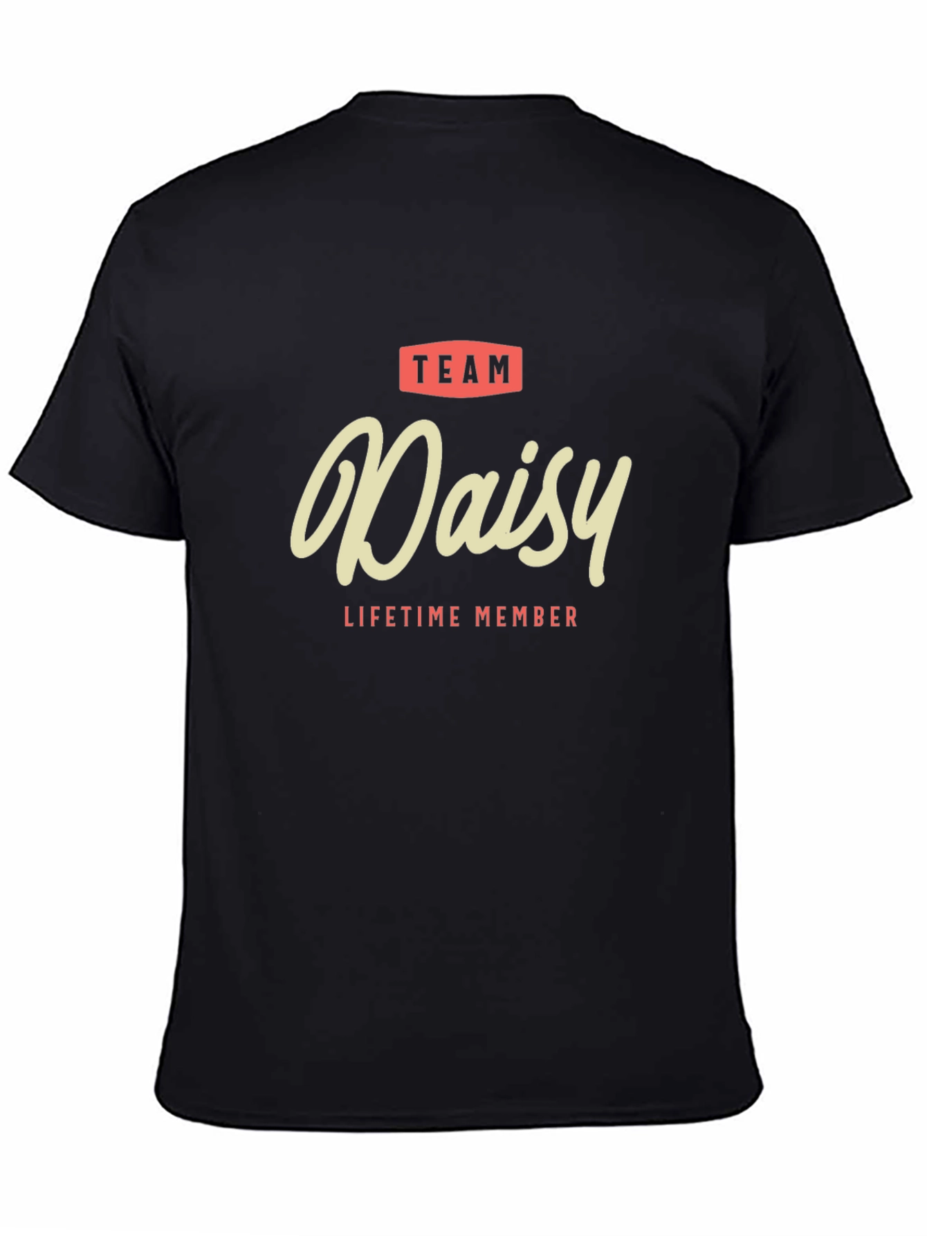 Team Daisy Lifetime Member Black T-Shirt