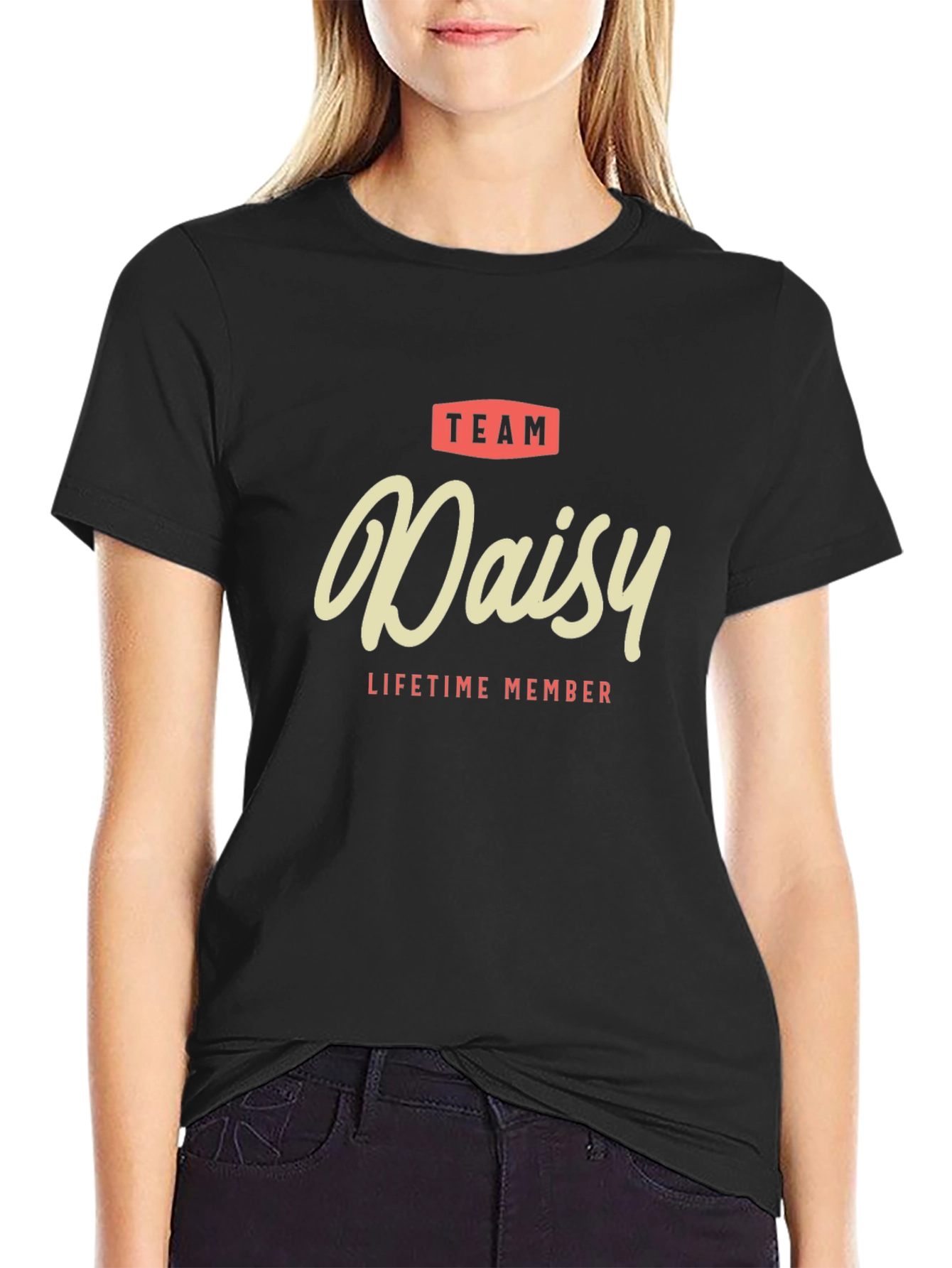 Team Daisy Lifetime Member Black T-Shirt