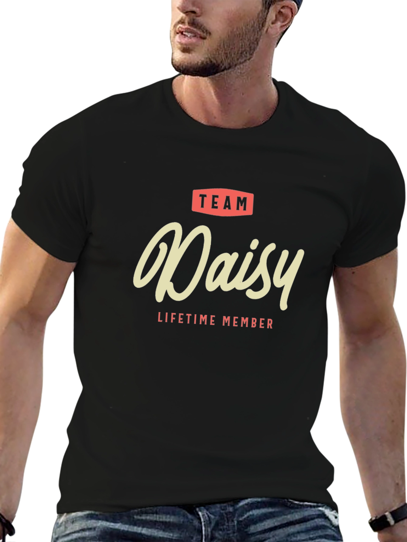 Team Daisy Lifetime Member Black T-Shirt