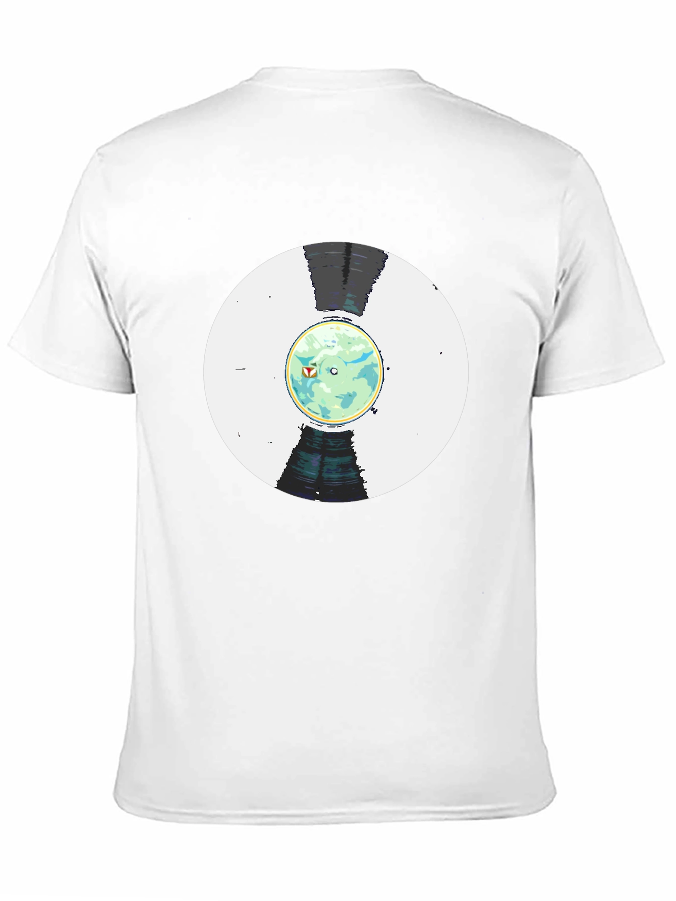 Retro Planet Record Black T-Shirt