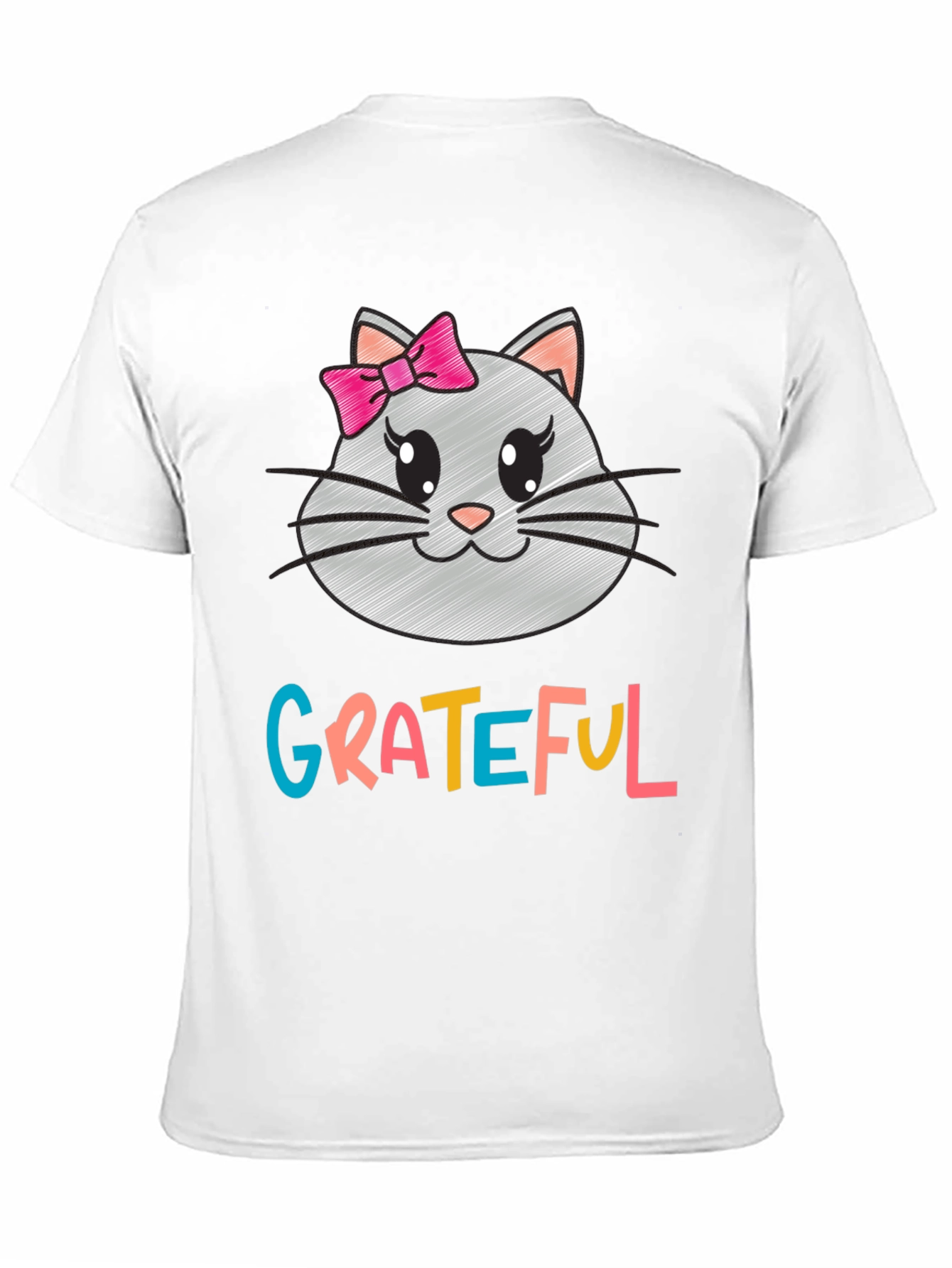 Grateful Kitty Tee - Womens Graphic T-Shirt