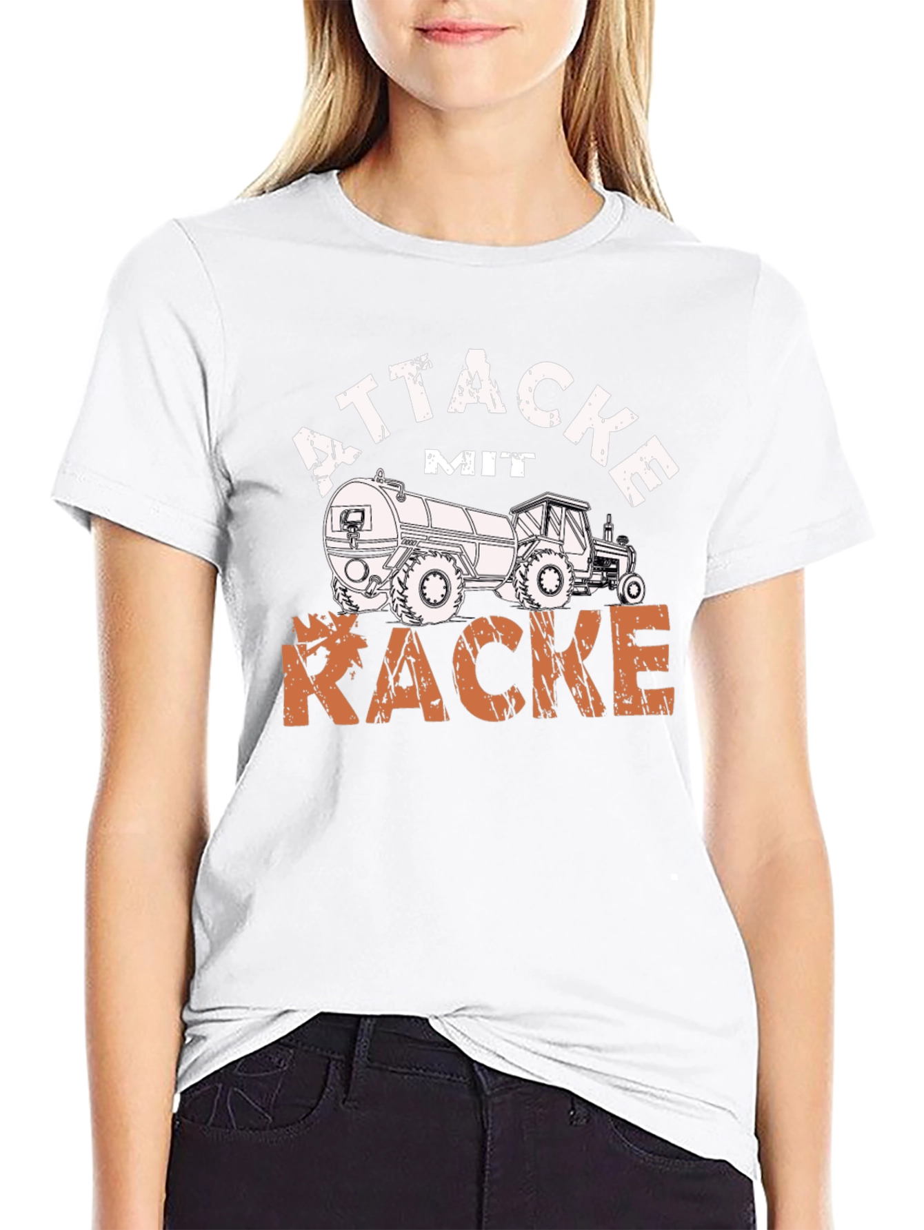 Attacke mit Kacke Tractor T-Shirt