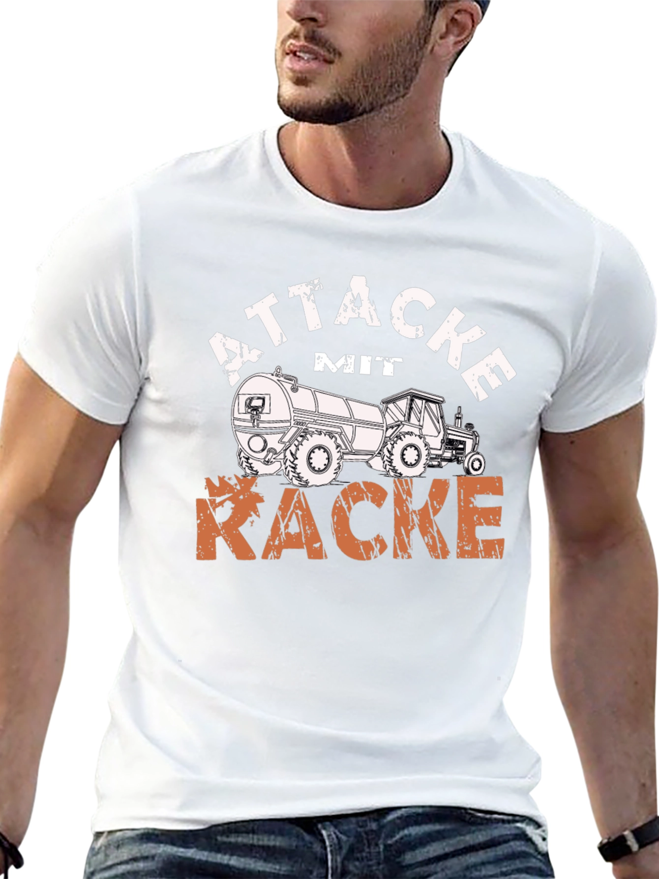 Attacke mit Kacke Tractor T-Shirt