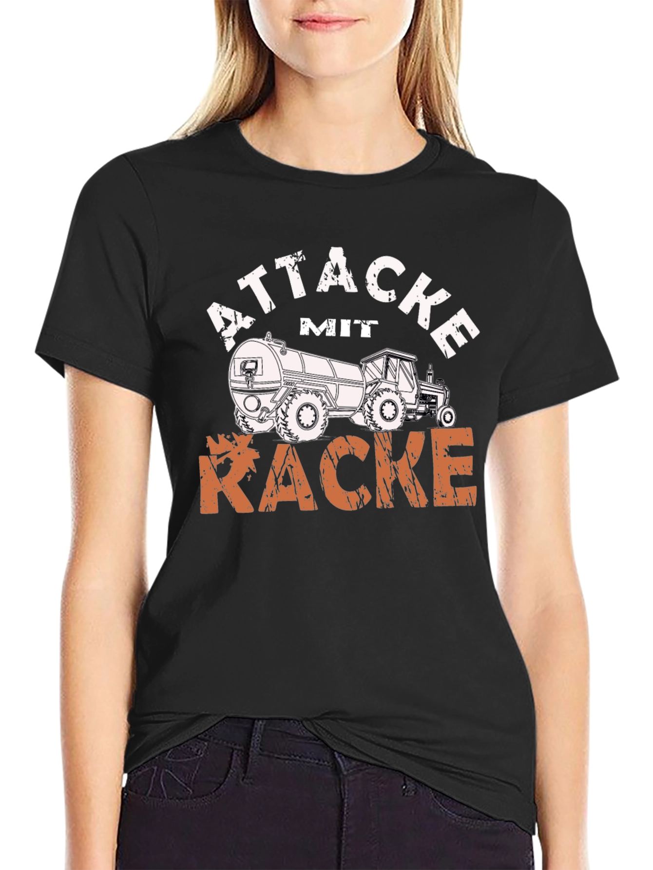 Attacke mit Kacke Tractor T-Shirt