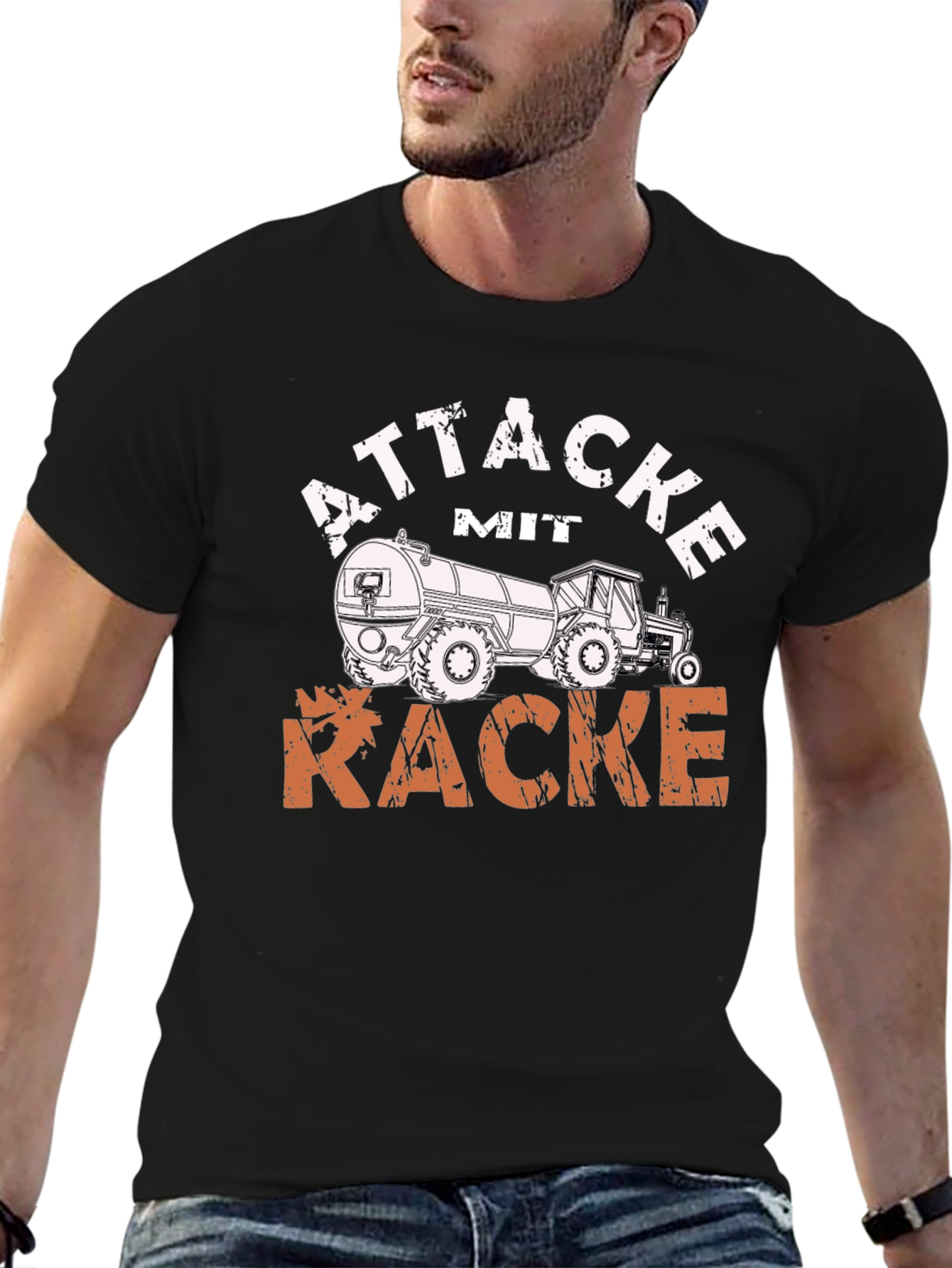 Attacke mit Kacke Tractor T-Shirt