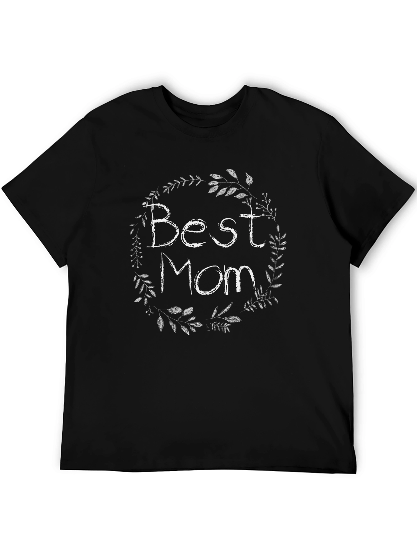 Best Mom Ever T-Shirt - Floral Wreath Graphic