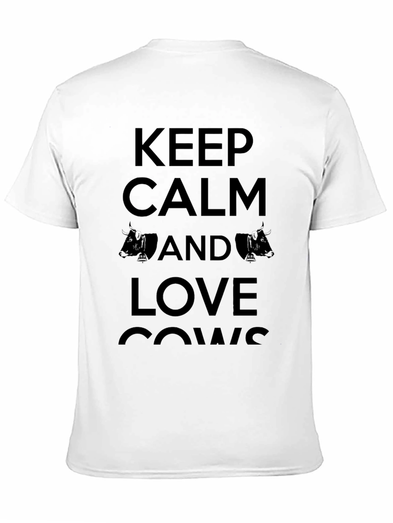 Keep Calm & Love Cows Graphic T-Shirt