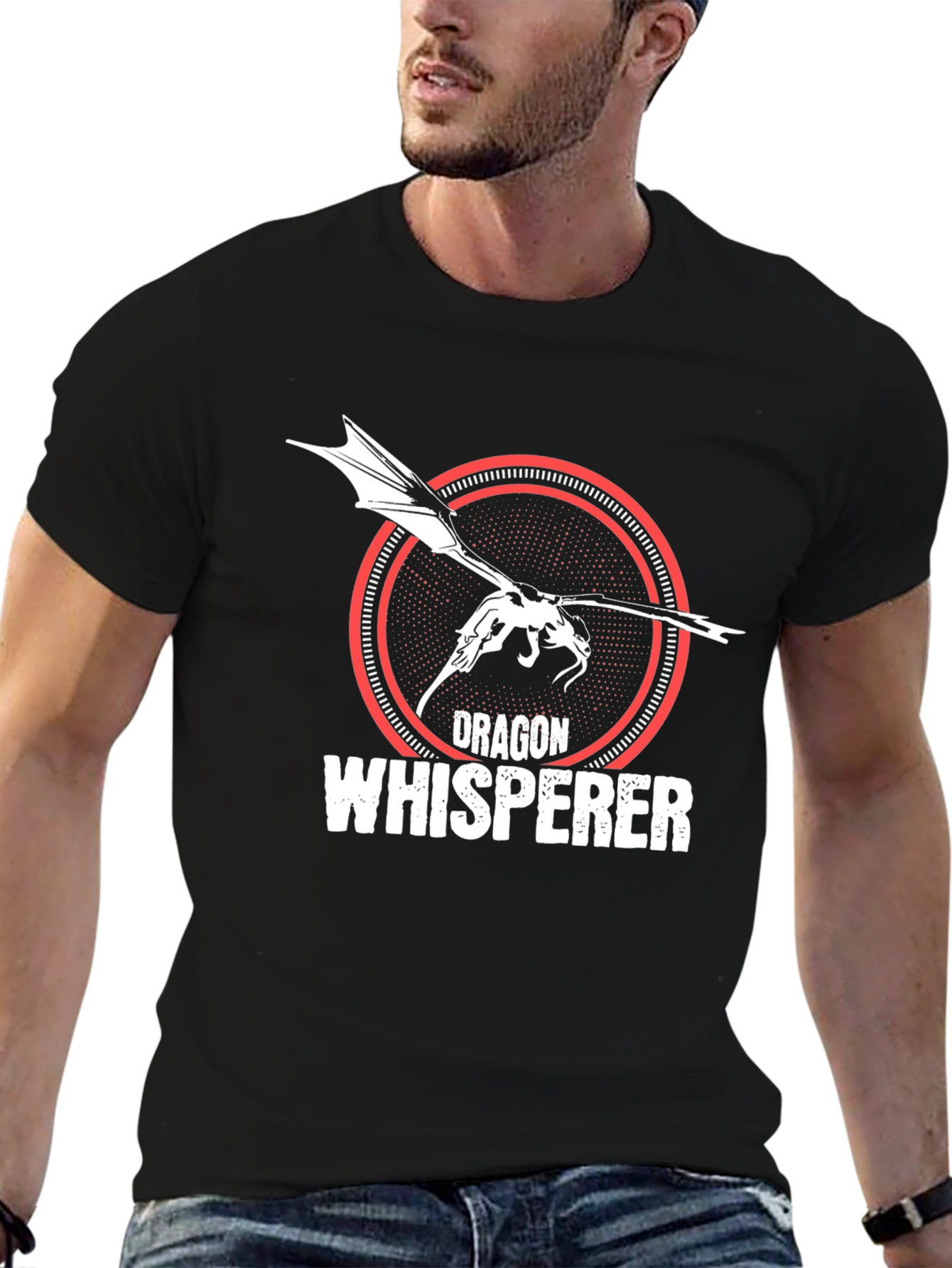 Dragon Whisperer Graphic Tee - Black