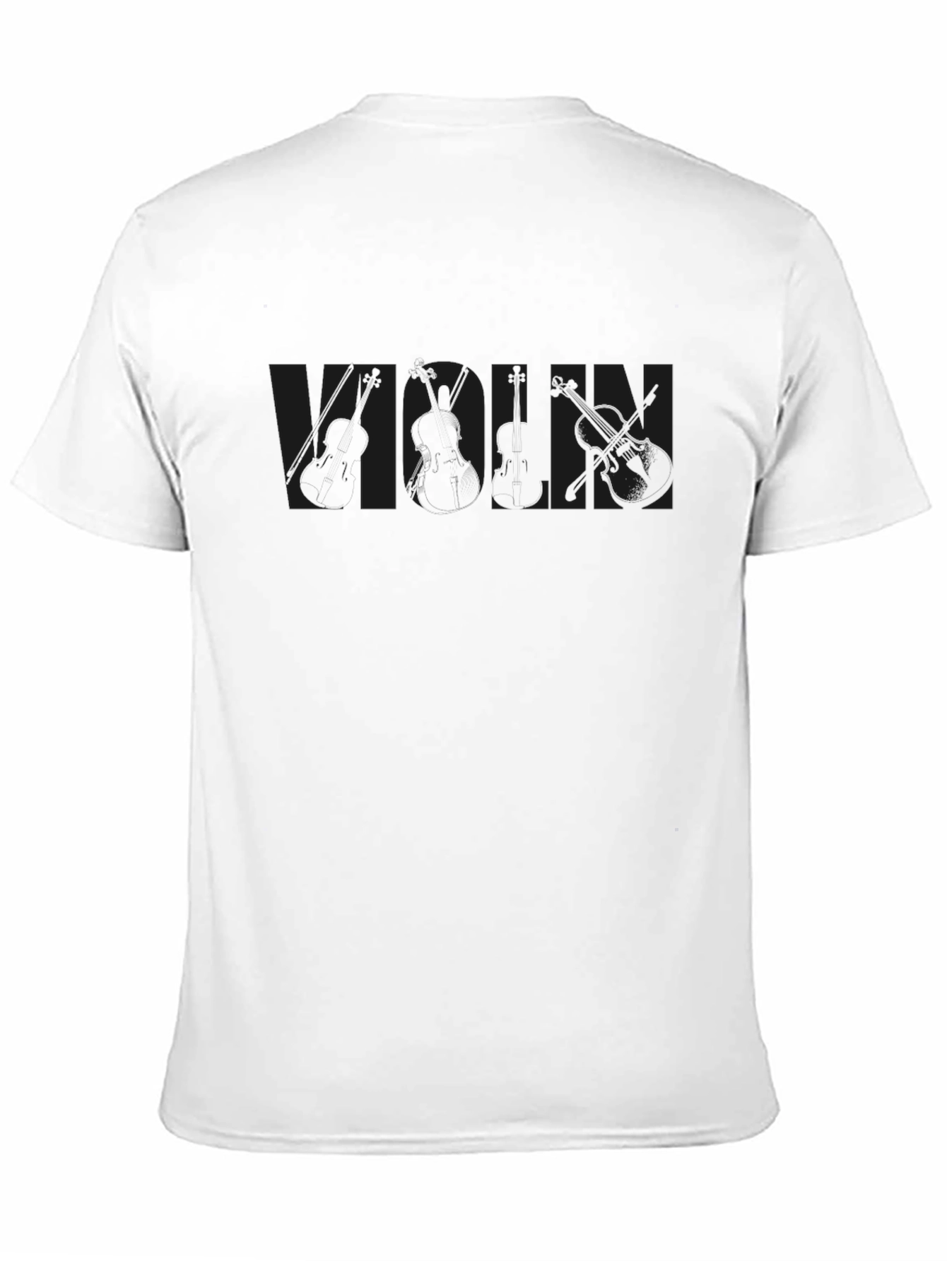 Musicians Black T-Shirt - Subtle Instrument Graphic