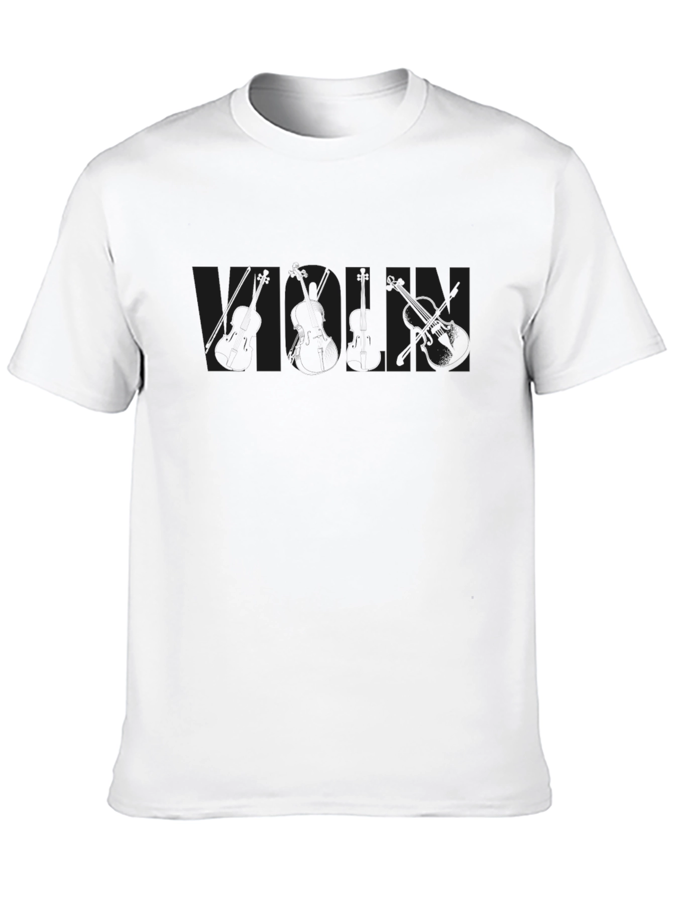 Musicians Black T-Shirt - Subtle Instrument Graphic
