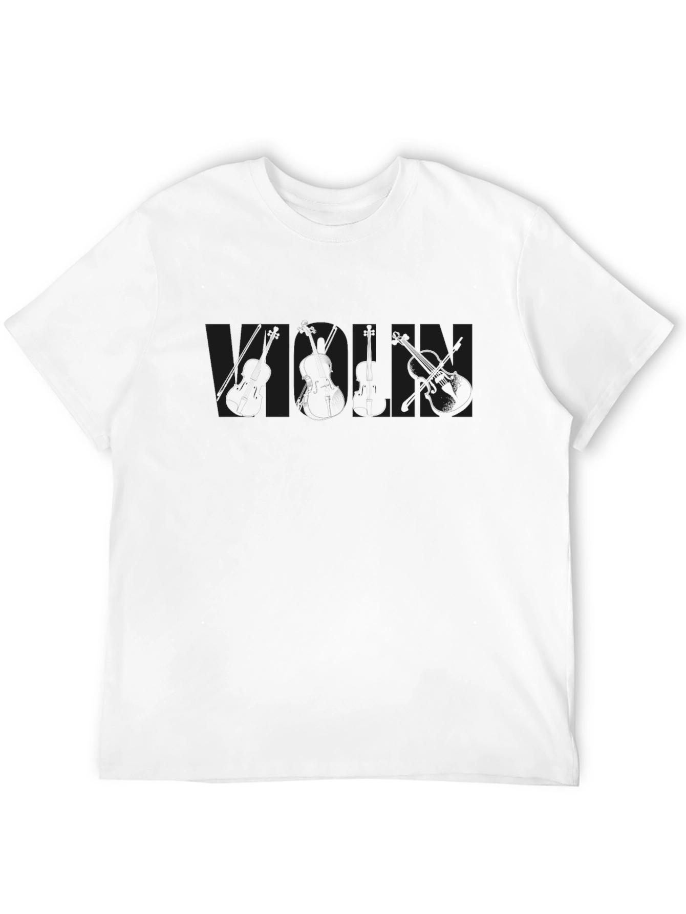 Musicians Black T-Shirt - Subtle Instrument Graphic