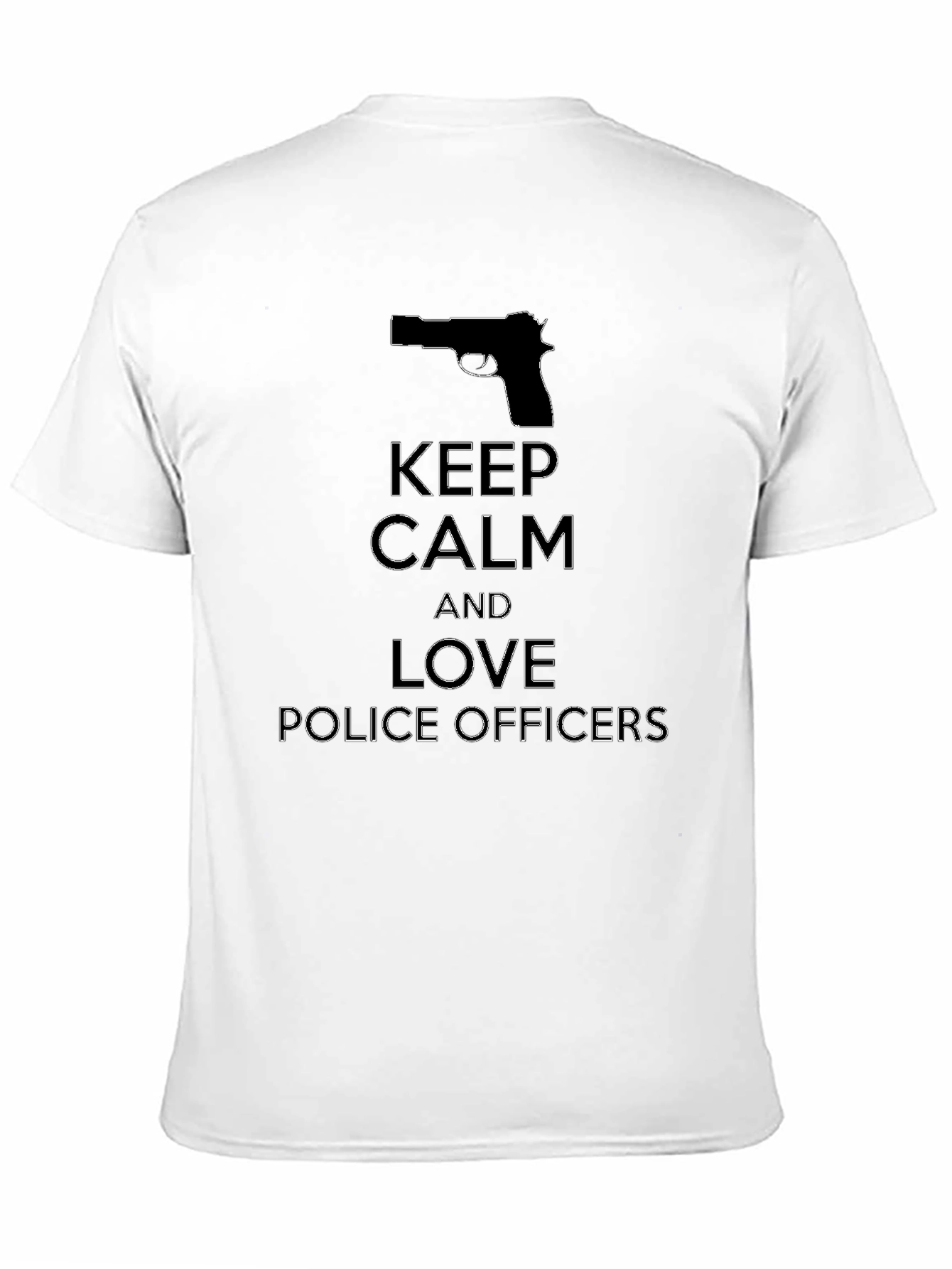 Keep Calm and Love Police Officers Graphic Tee