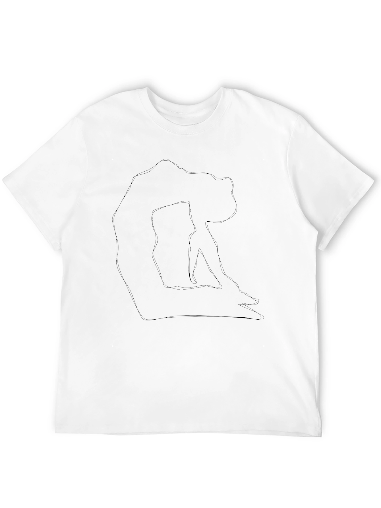 Black Yoga Pose Graphic T-Shirt