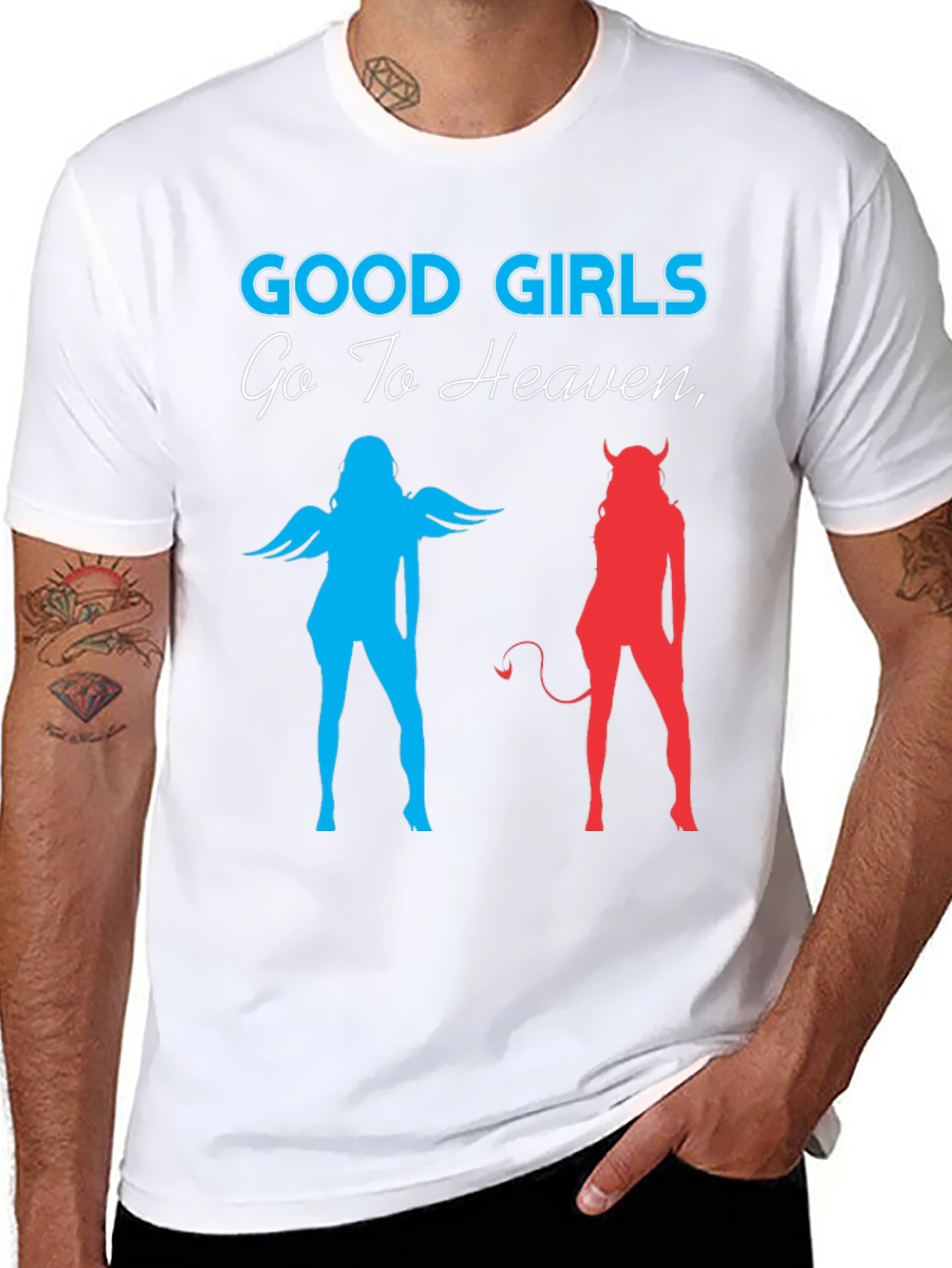 Good Girls Go To Heaven Graphic T-Shirt