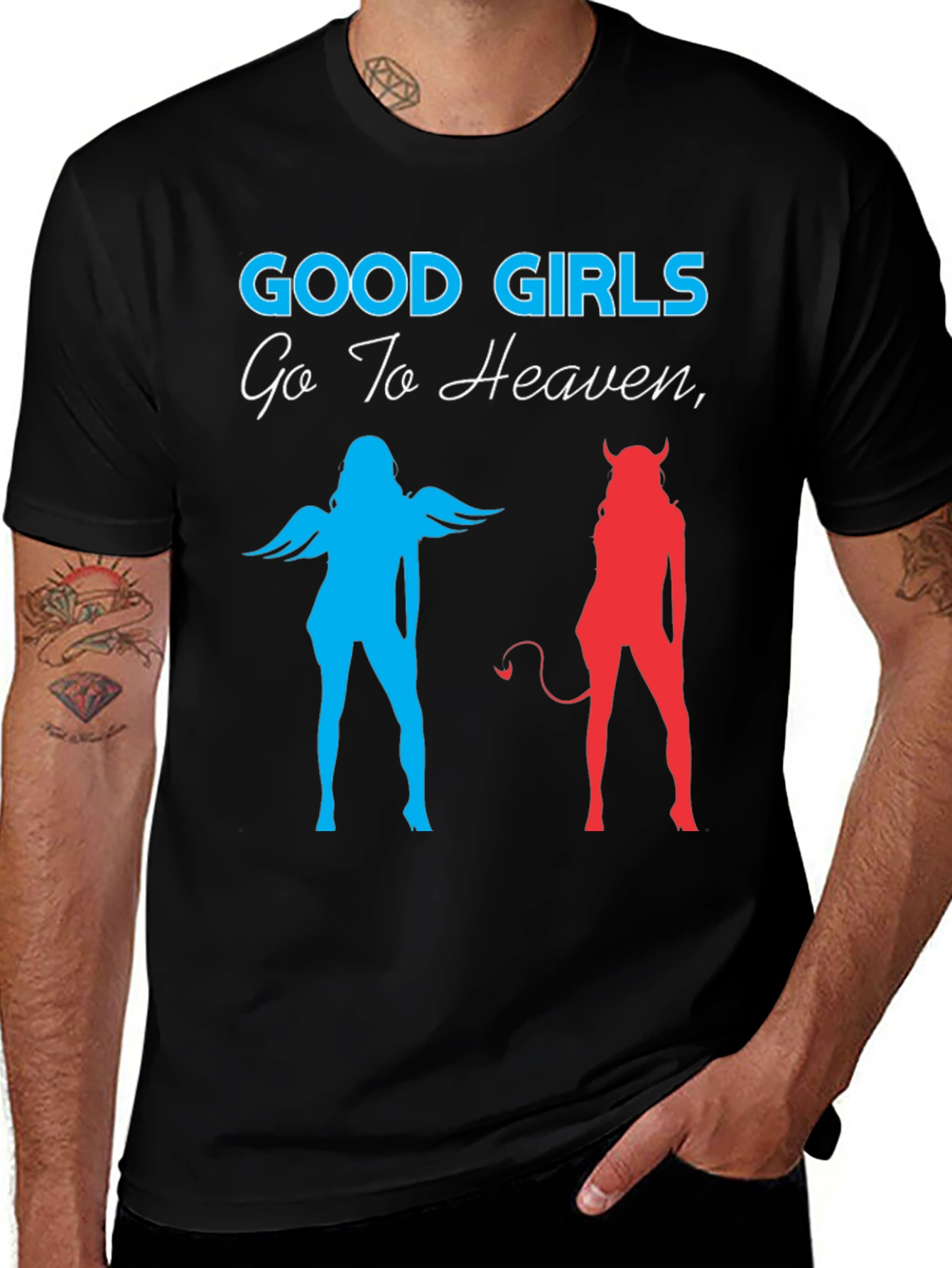 Good Girls Go To Heaven Graphic T-Shirt