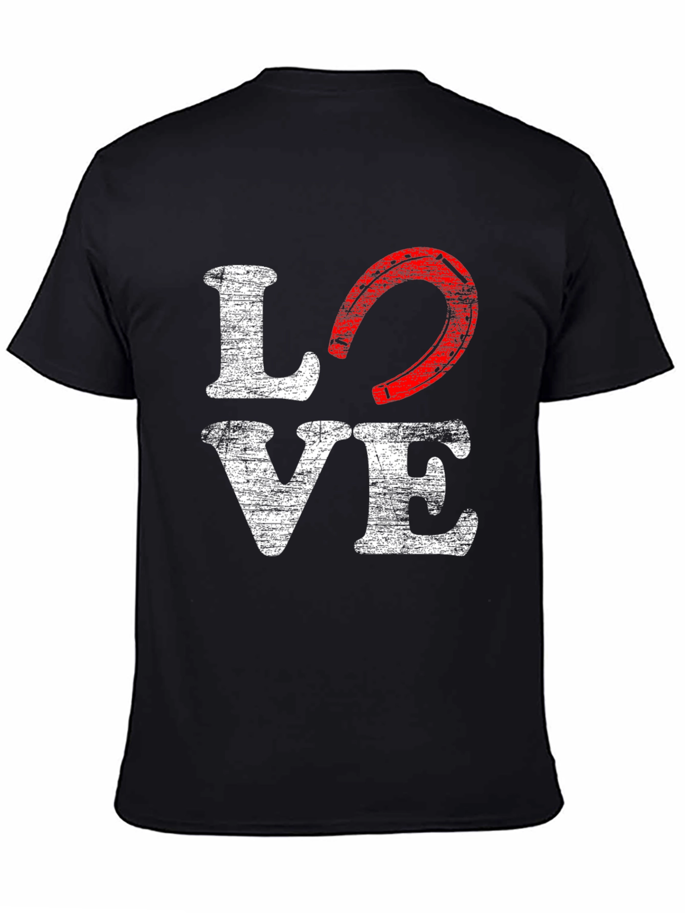 Love Horseshoe Graphic T-Shirt - Western Style