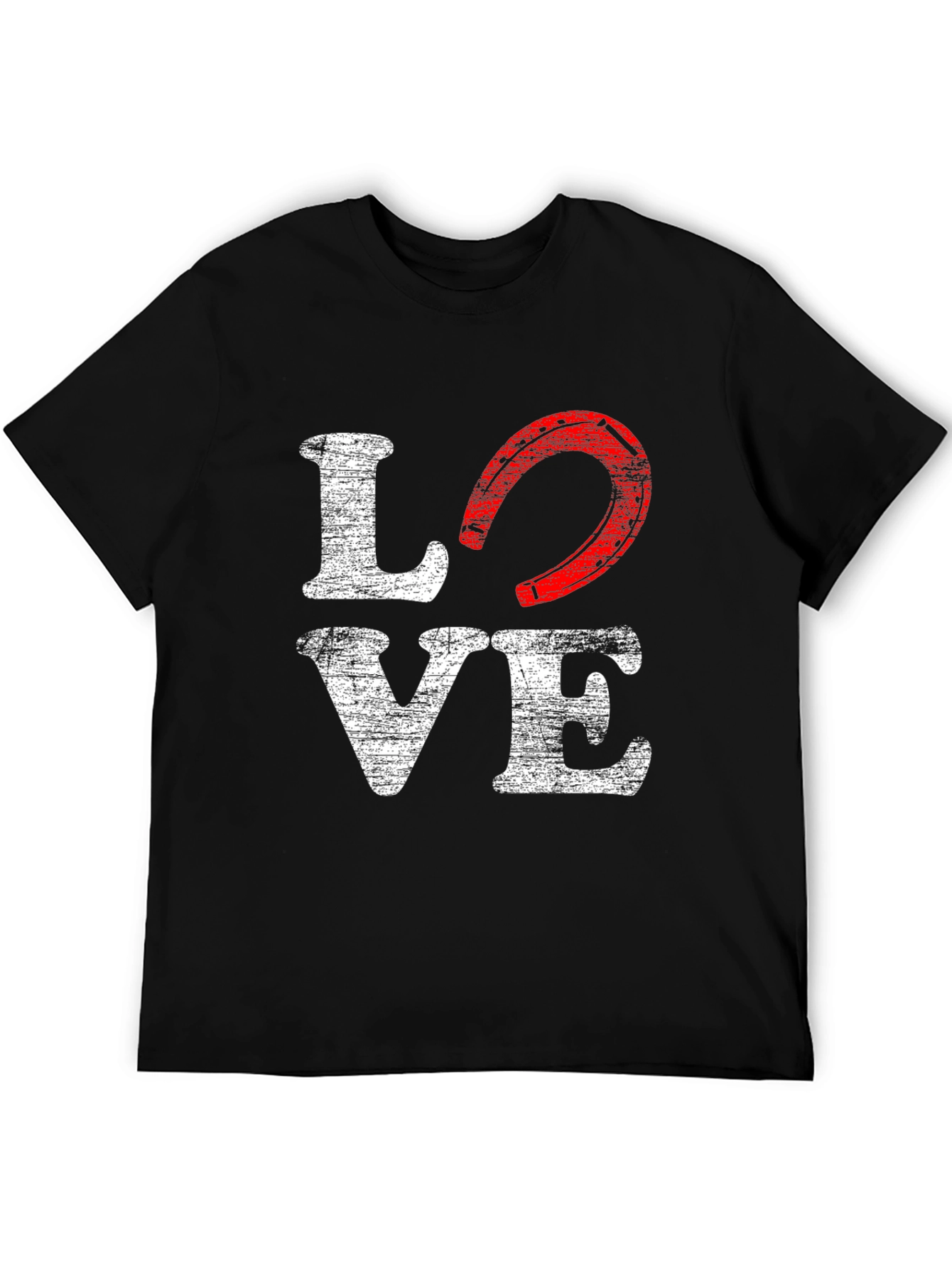 Love Horseshoe Graphic T-Shirt - Western Style