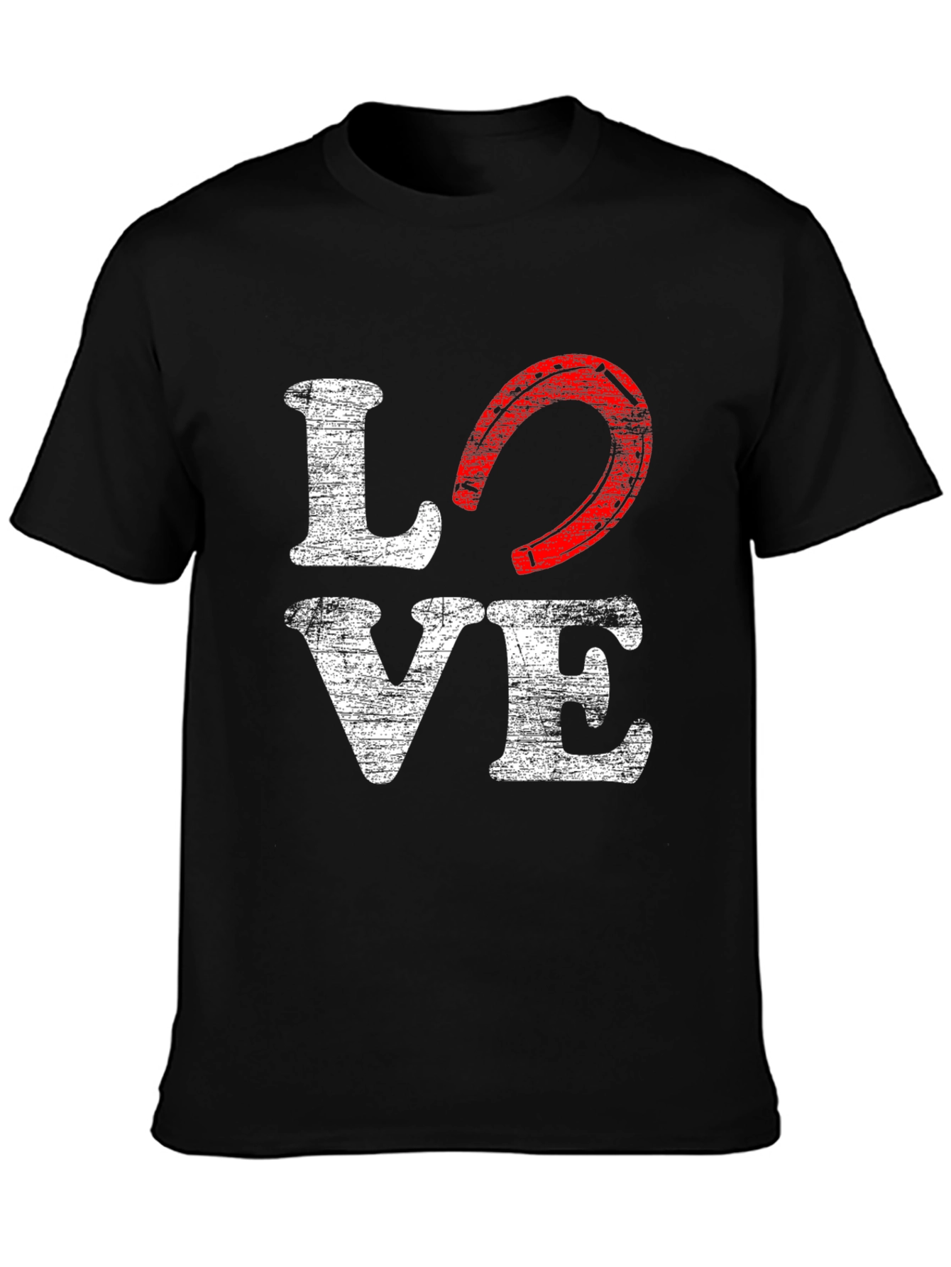 Love Horseshoe Graphic T-Shirt - Western Style
