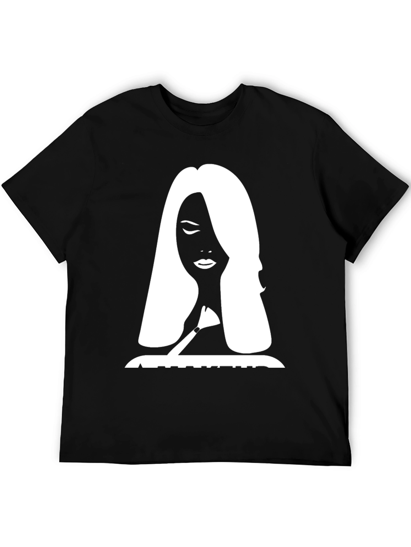 Silhouette Graphic Print Tee - Stylish Black T-Shirt