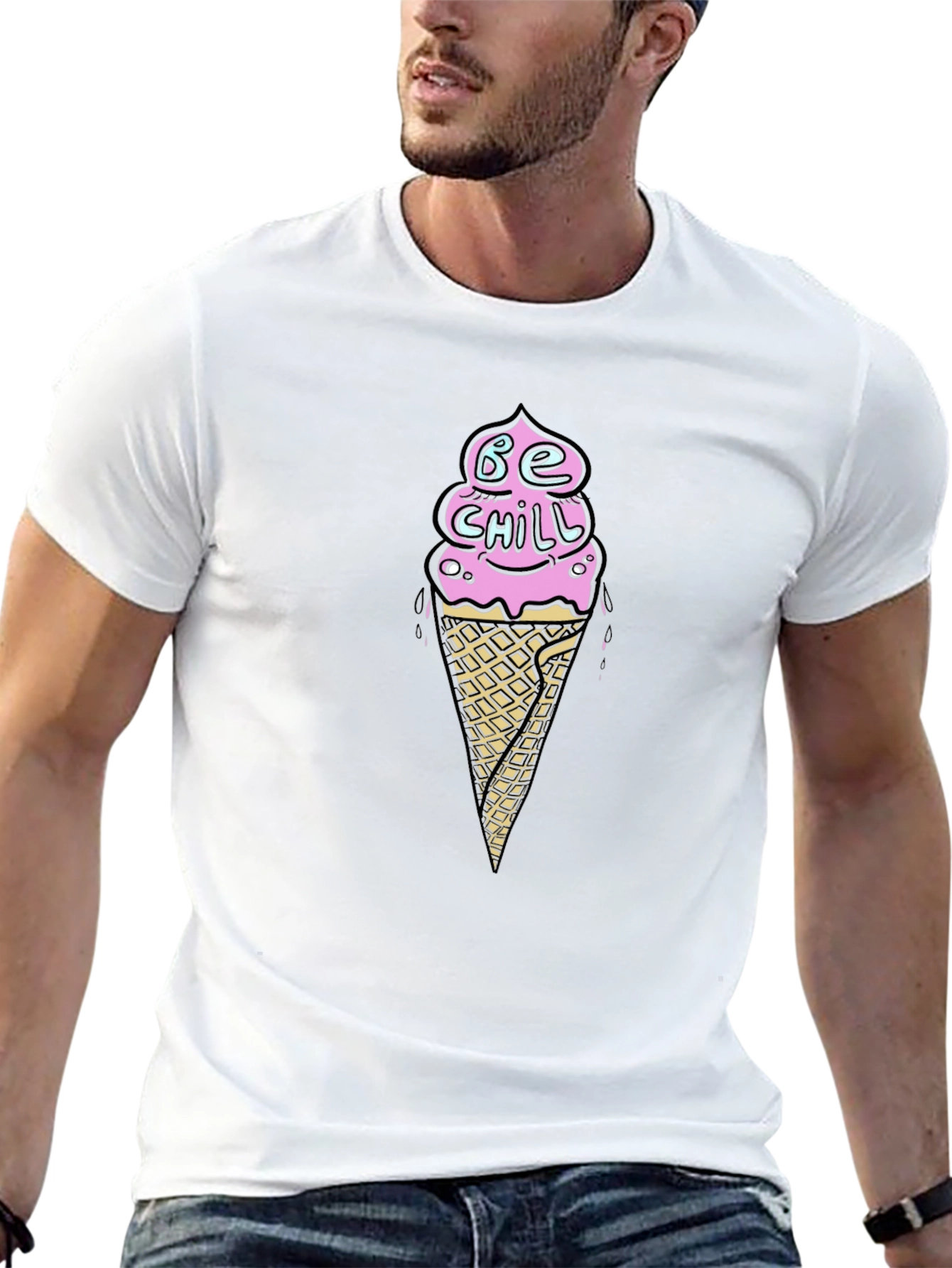 Be Chill Ice Cream Graphic T-Shirt