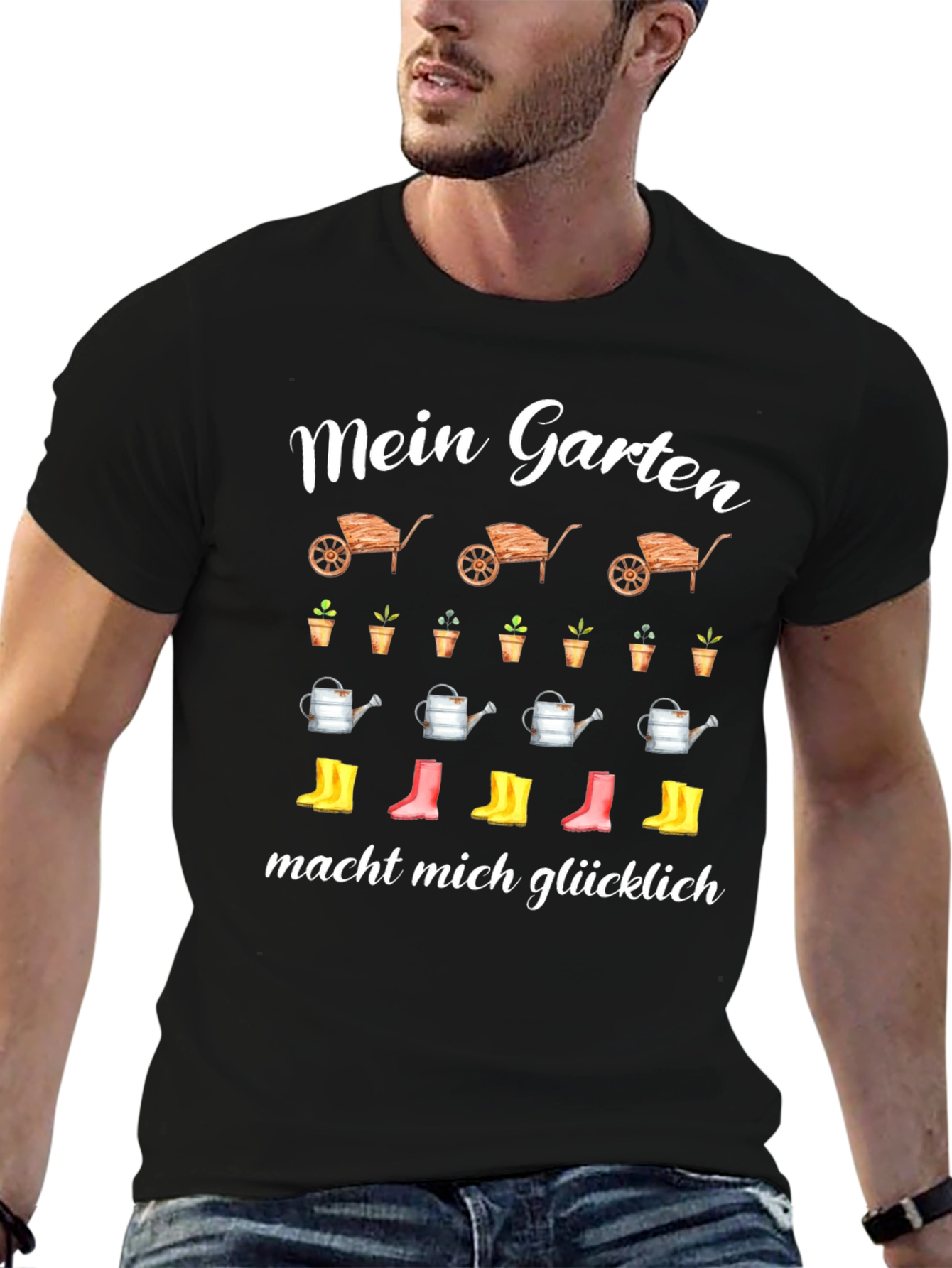 Mein Garten Makes Me Happy T-Shirt