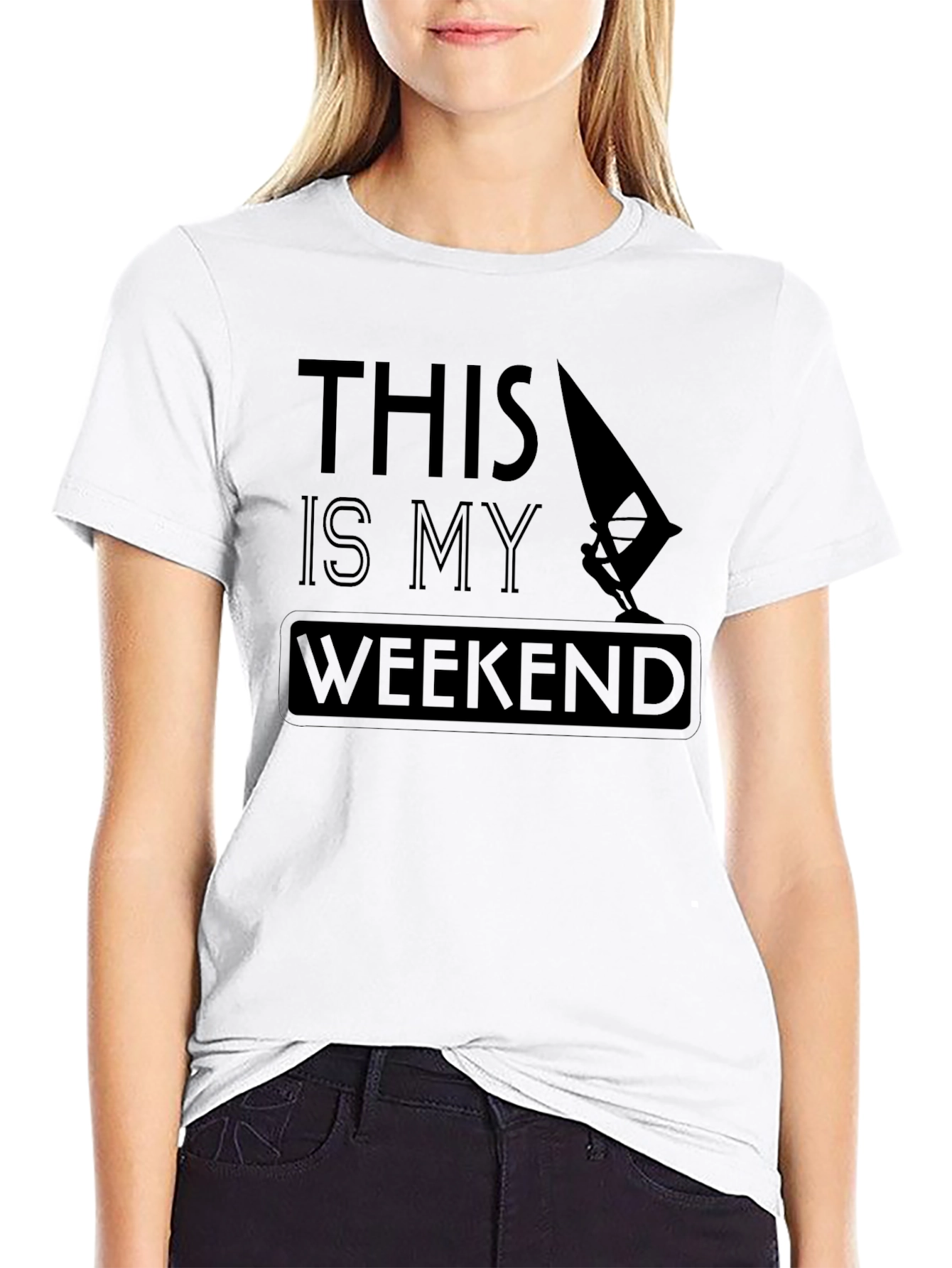 Weekend Windsurfer T-Shirt - Black