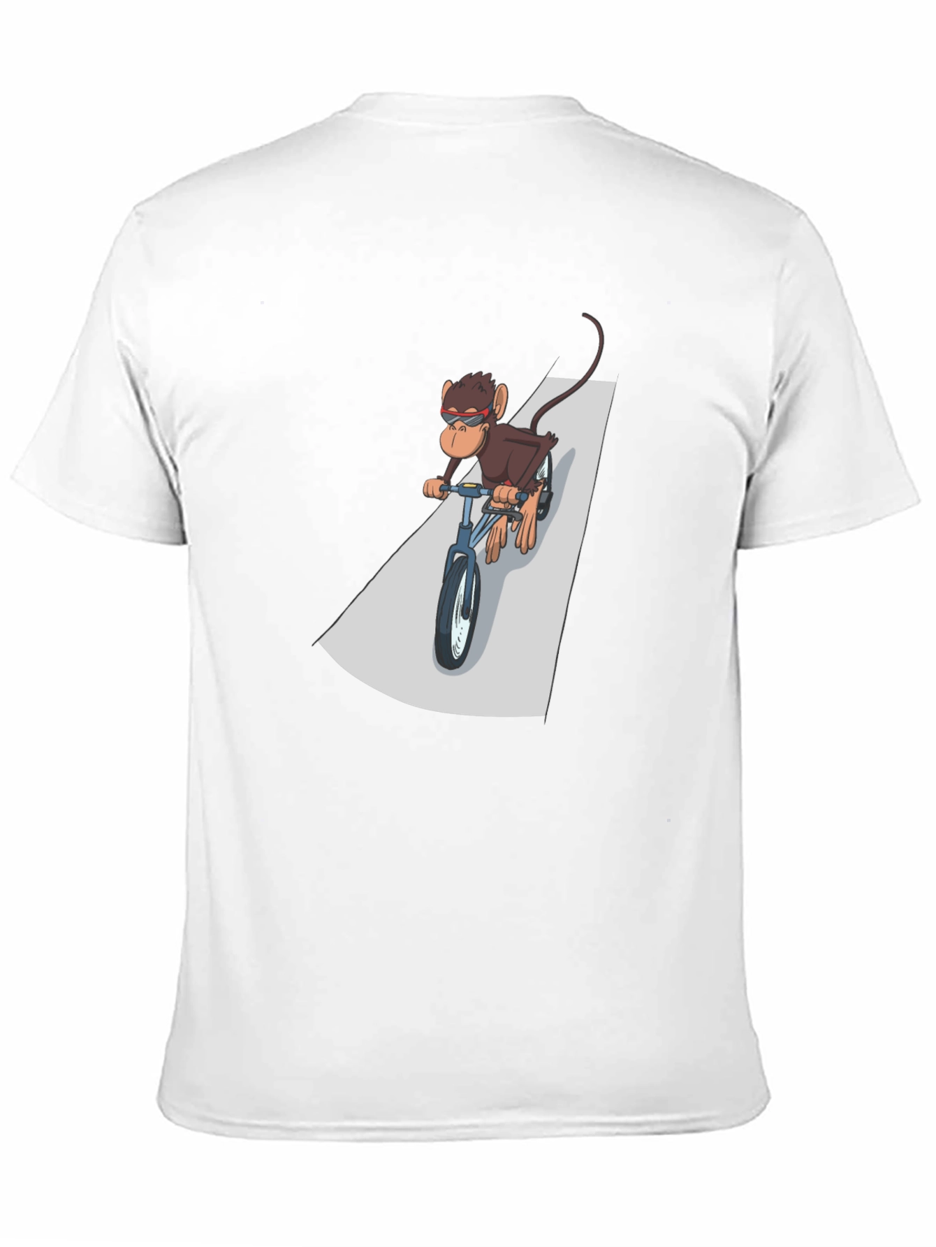 Cool Monkey Riding Bike Graphic Tee