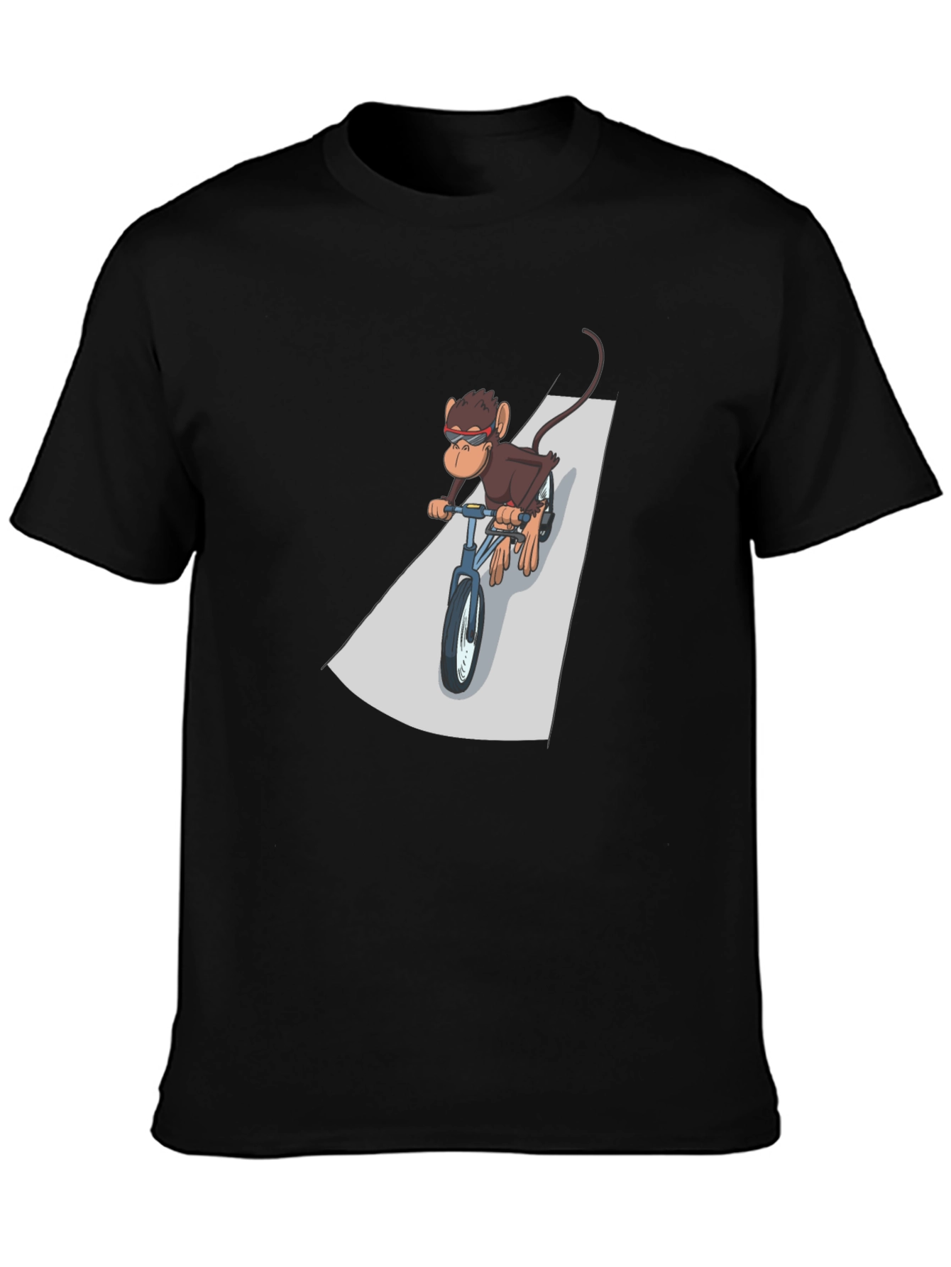 Cool Monkey Riding Bike Graphic Tee