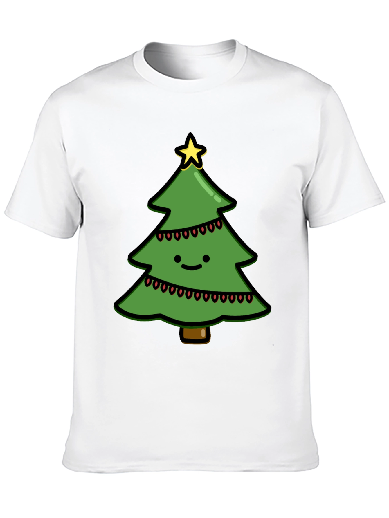 Festive Christmas Tree Graphic Tee - Holiday Cheer!