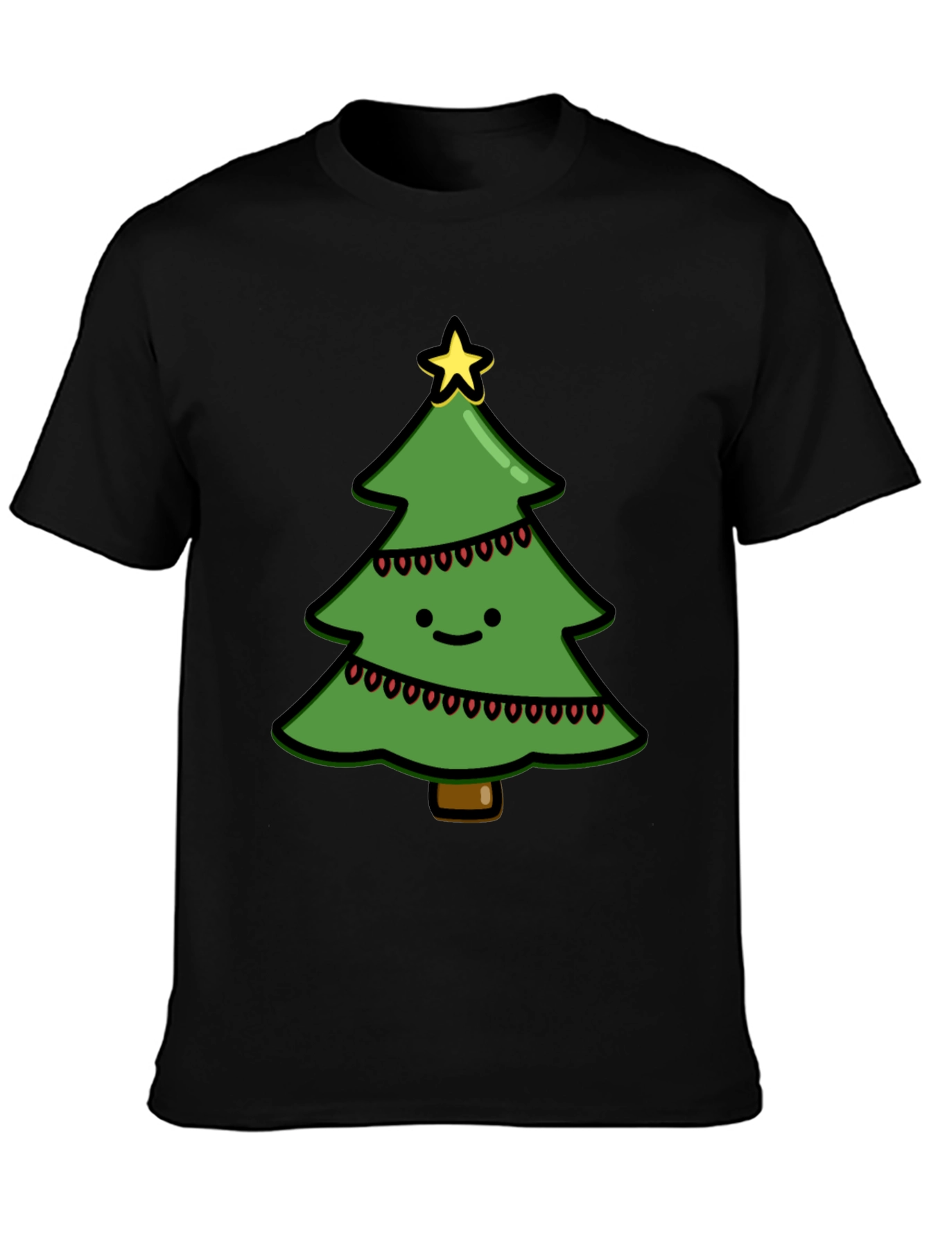 Festive Christmas Tree Graphic Tee - Holiday Cheer!