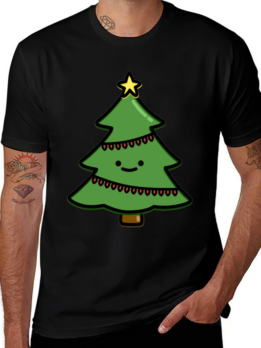 Festive Christmas Tree Graphic Tee - Holiday Cheer!
