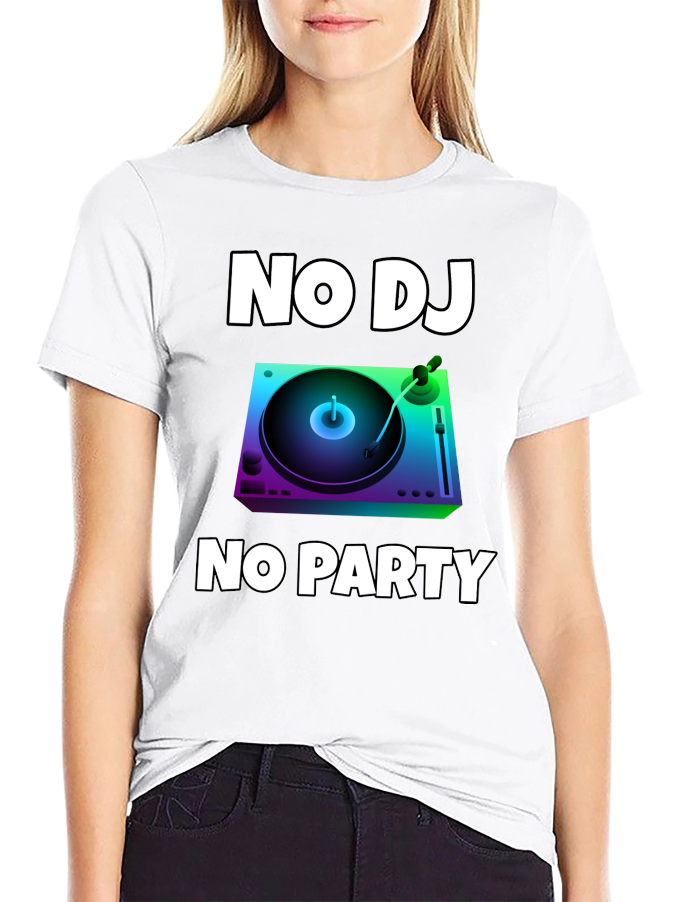 No DJ No Party Graphic T-Shirt