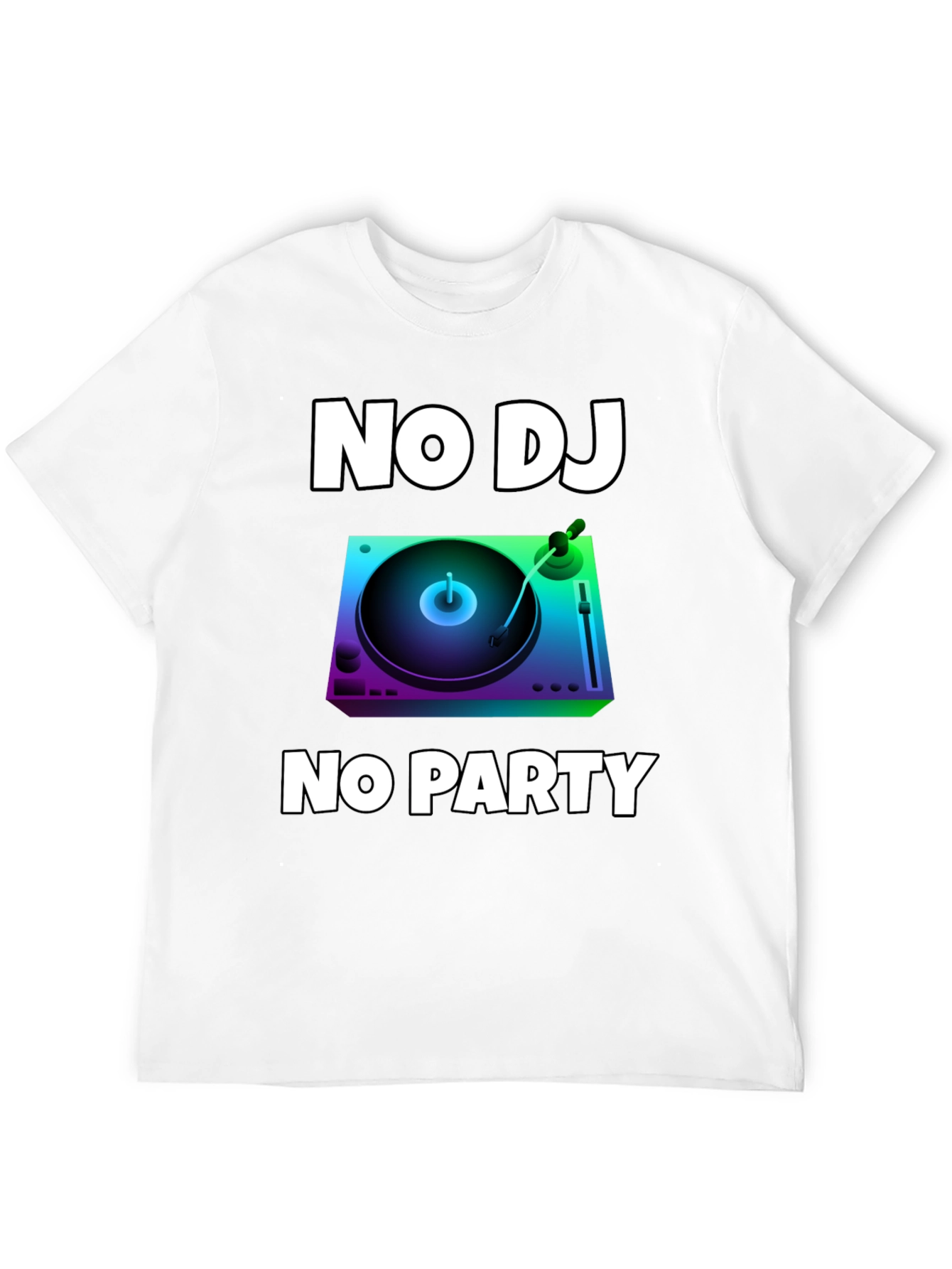 No DJ No Party Graphic T-Shirt