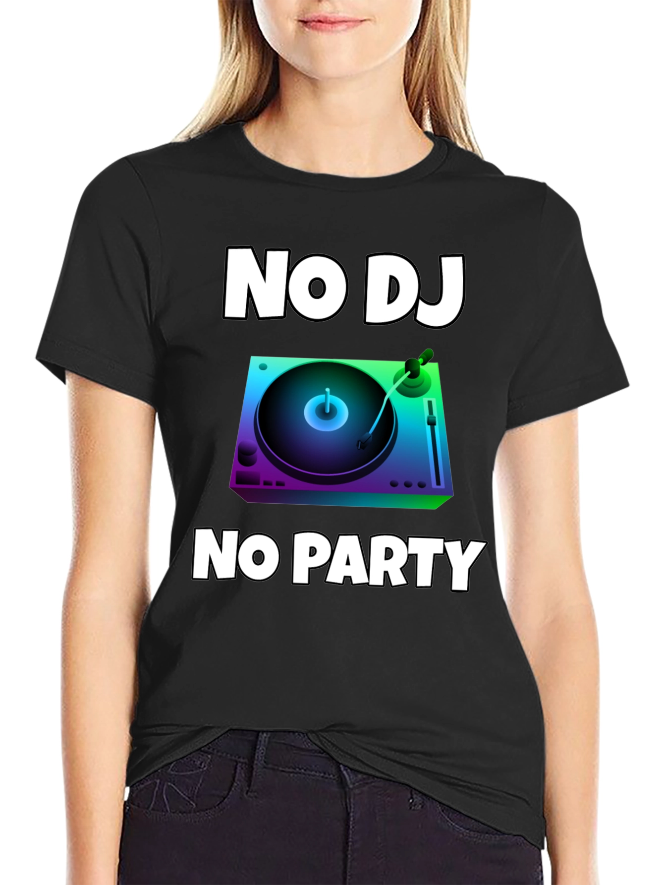 No DJ No Party Graphic T-Shirt