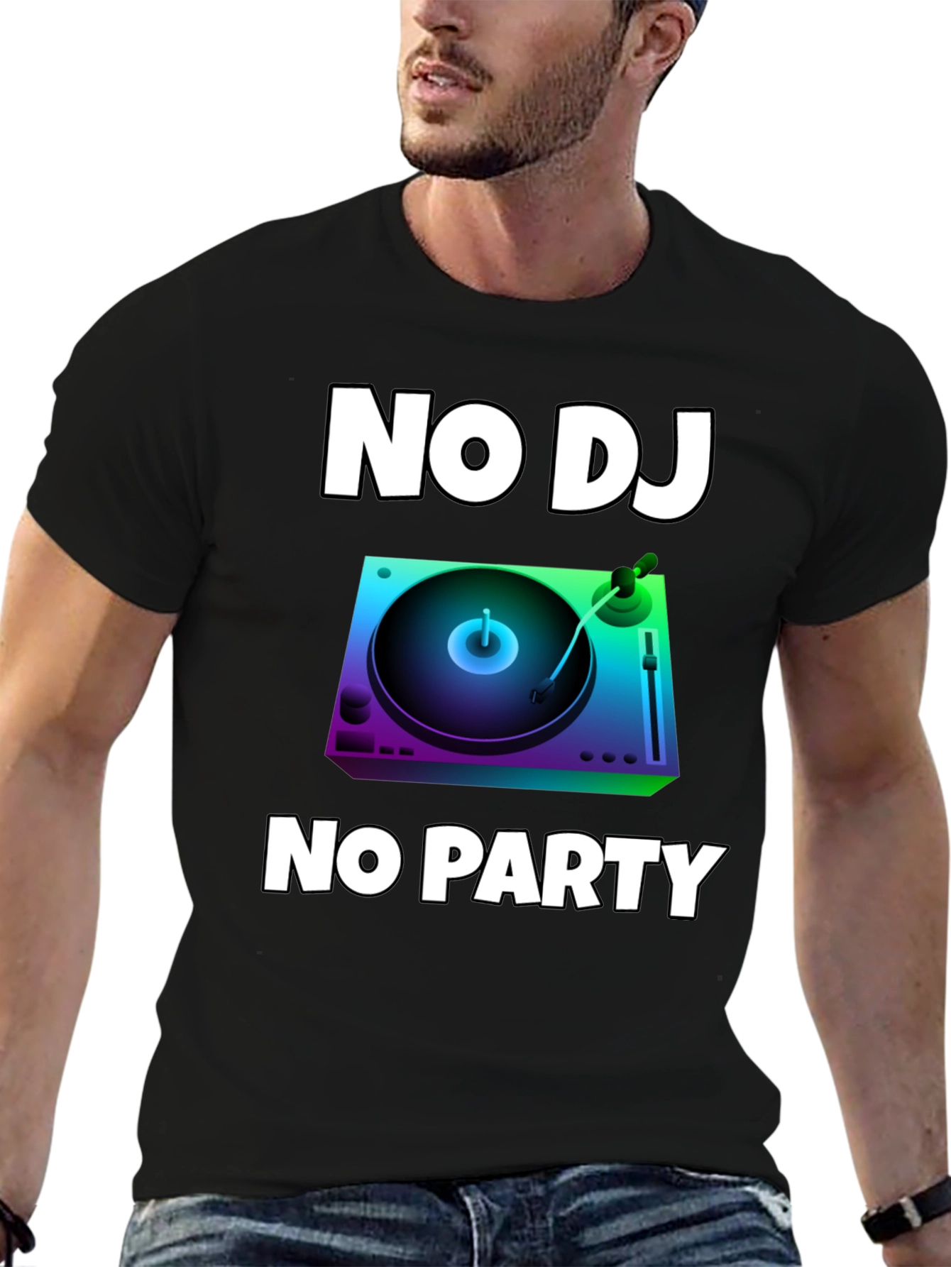 No DJ No Party Graphic T-Shirt