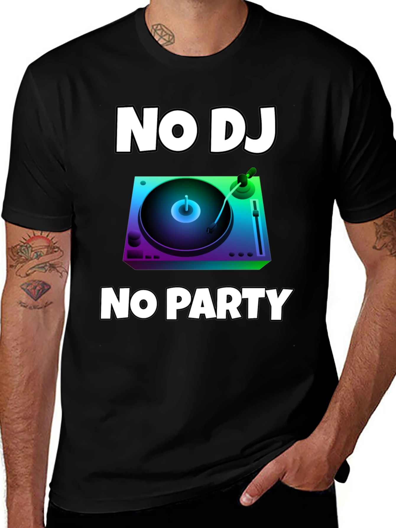 No DJ No Party Graphic T-Shirt