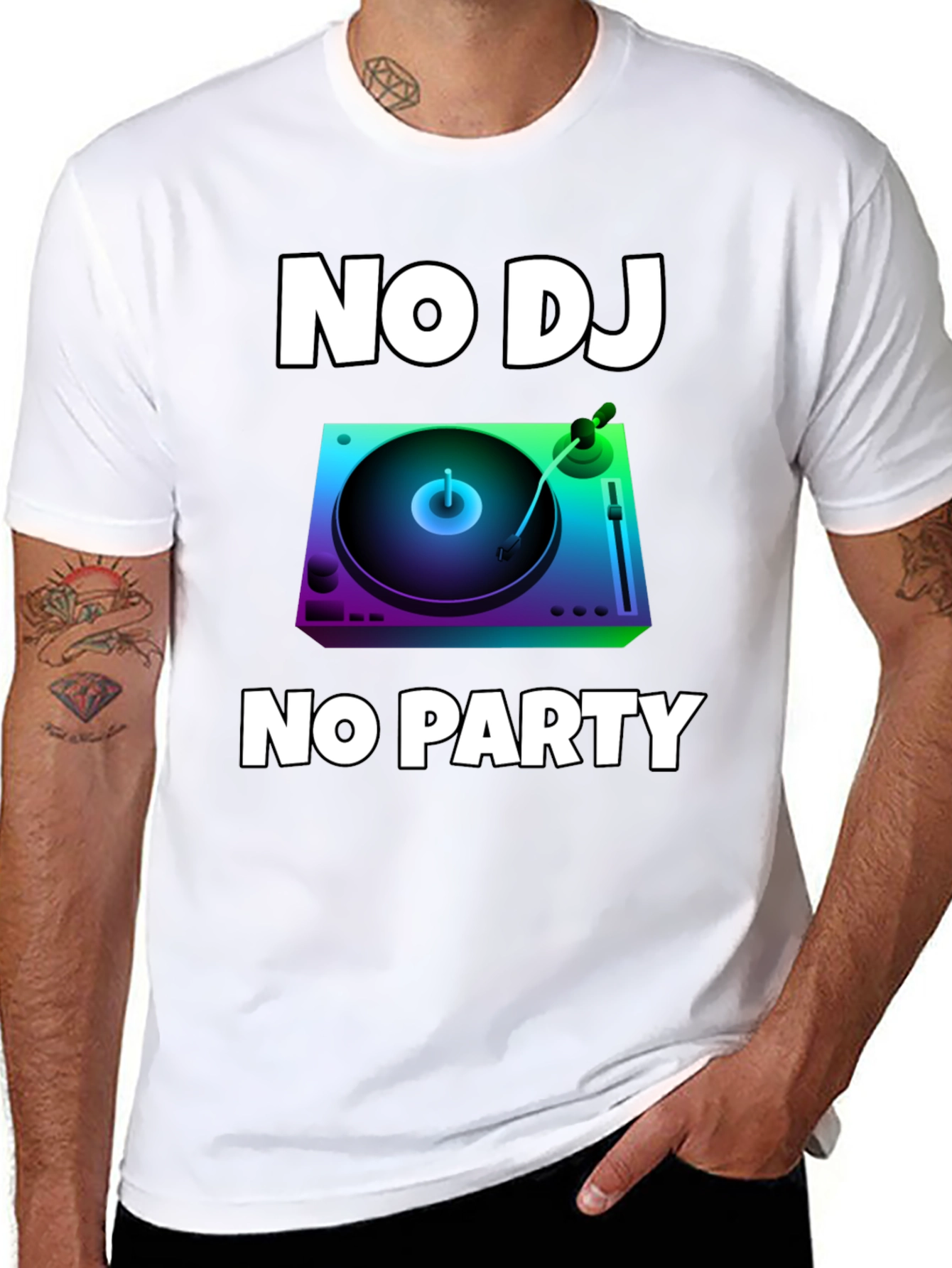 No DJ No Party Graphic T-Shirt