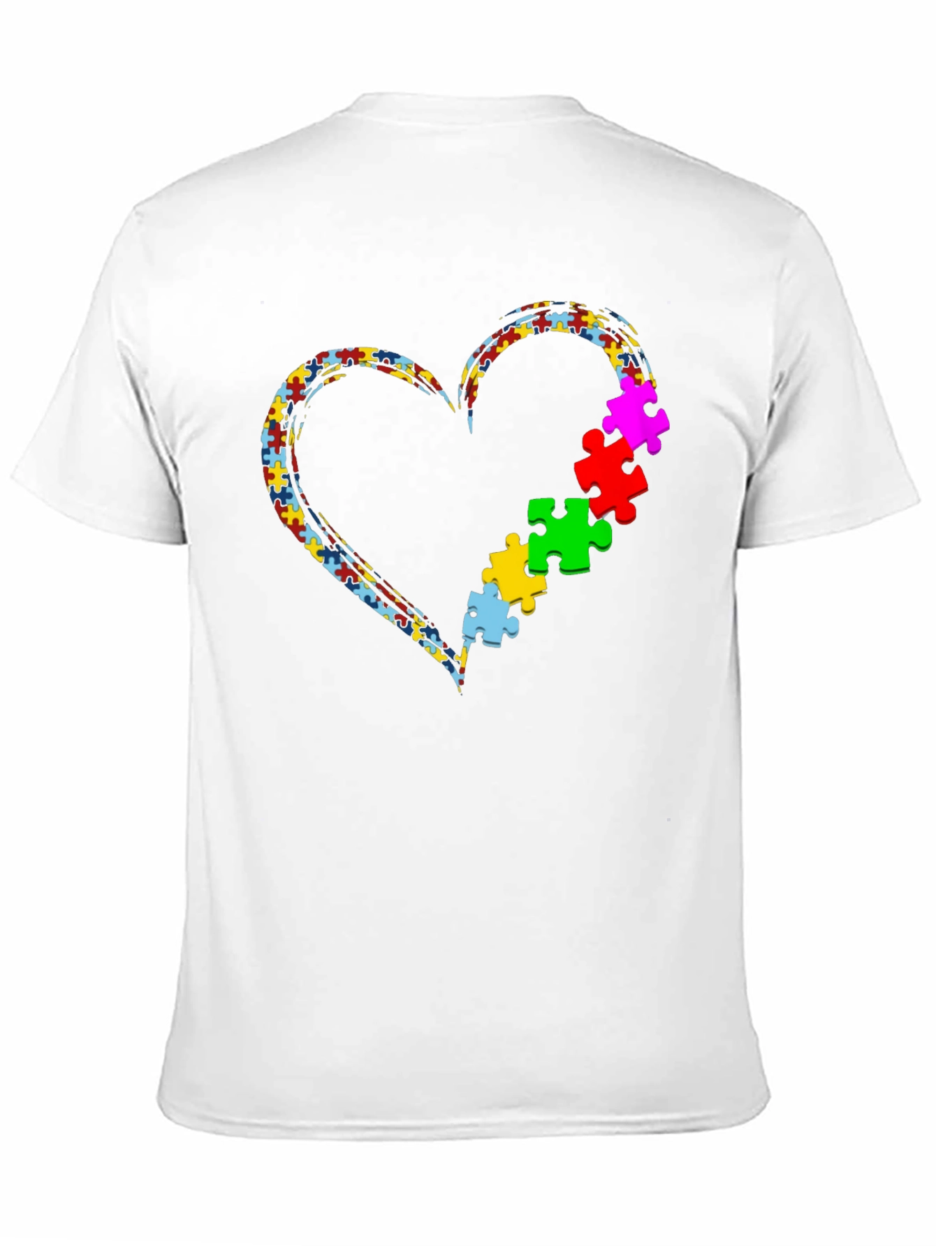 Autism Awareness Heart Puzzle T-Shirt