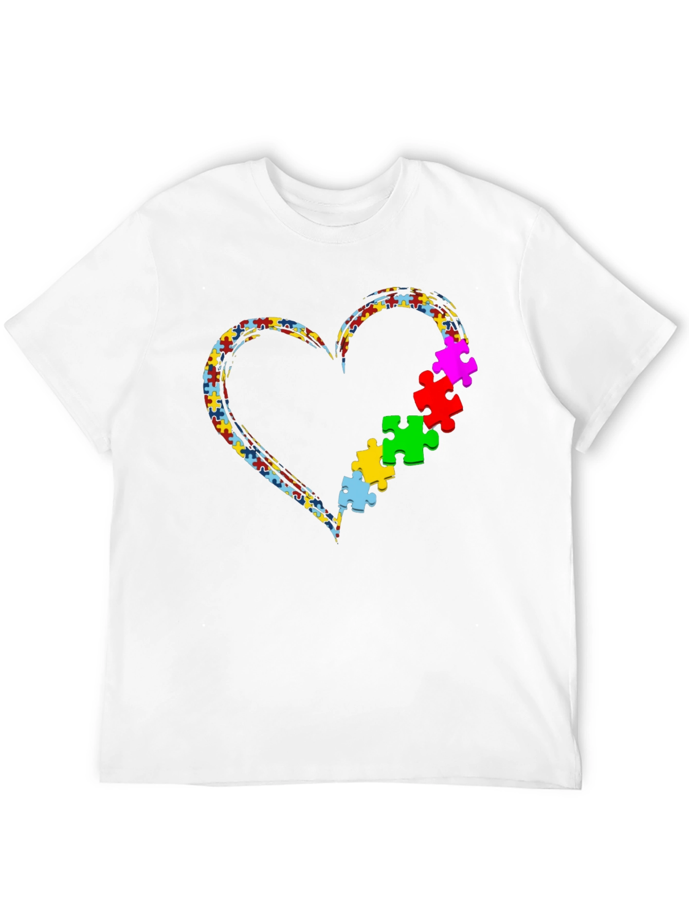 Autism Awareness Heart Puzzle T-Shirt