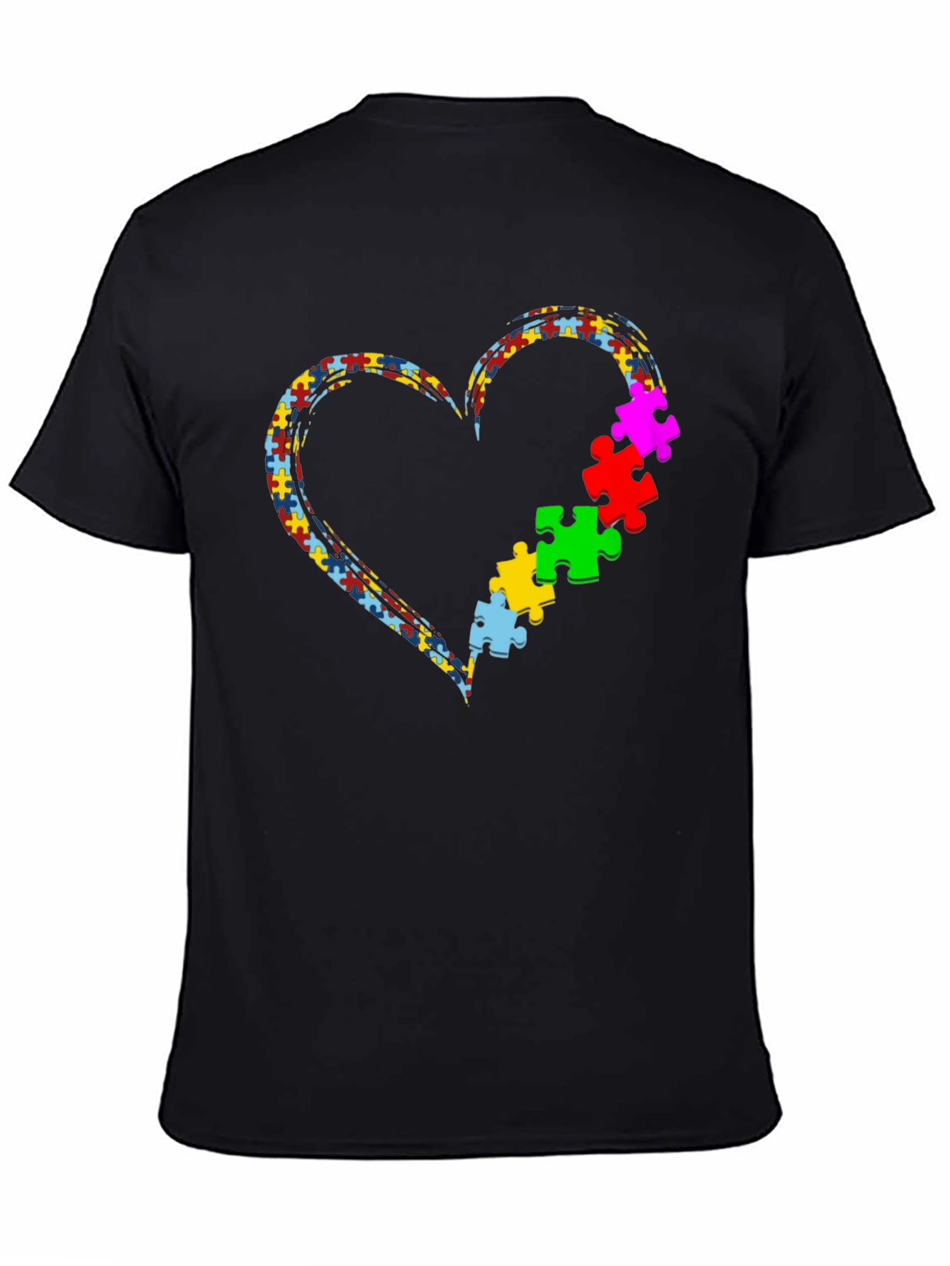 Autism Awareness Heart Puzzle T-Shirt