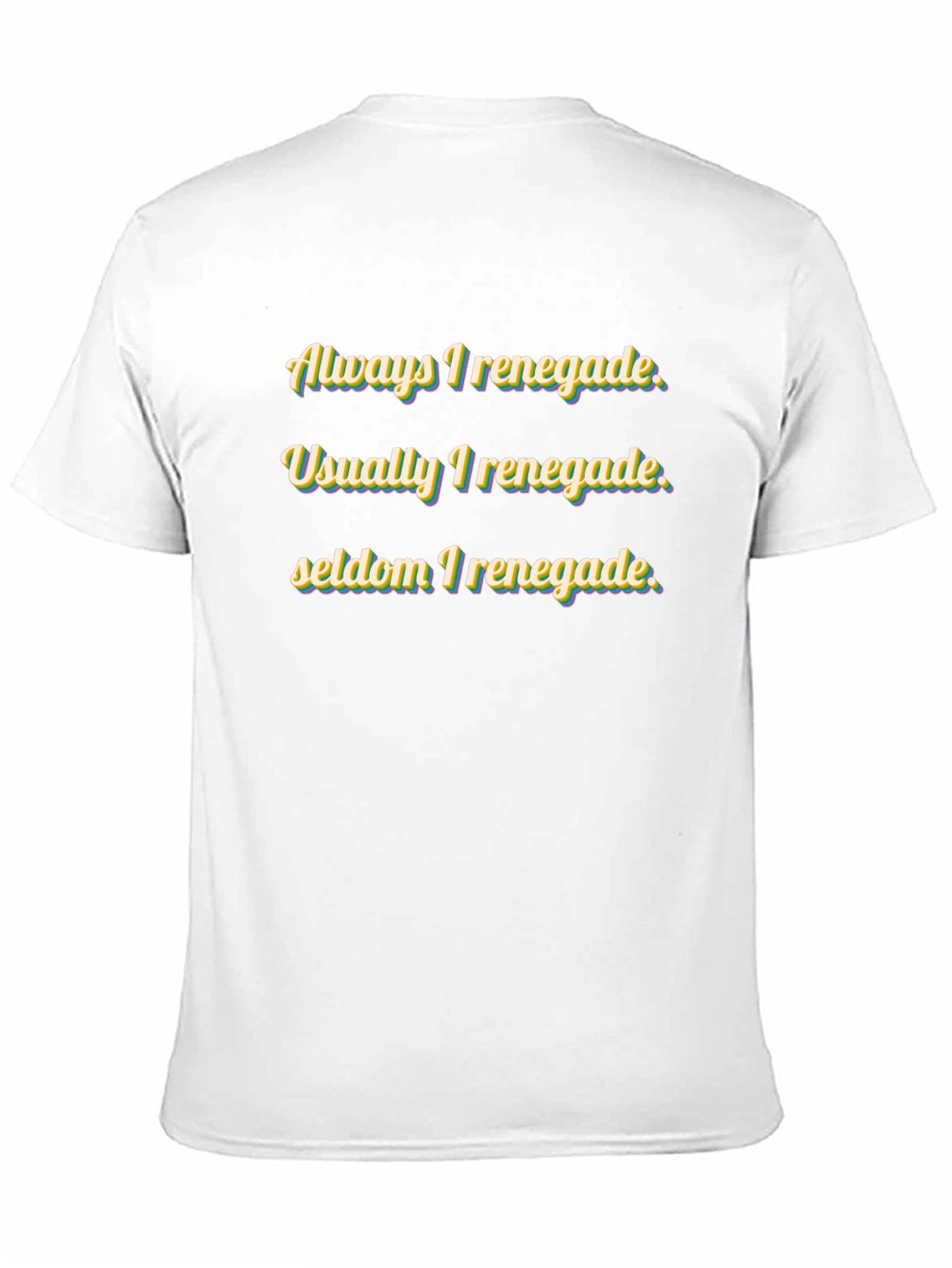 Renegade Graphic Print Black Crew Neck T-Shirt