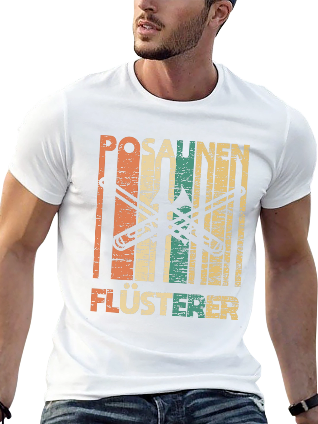 Posaunen Flüsterer T-Shirt Trombone Whisperer Funny Musician Tee