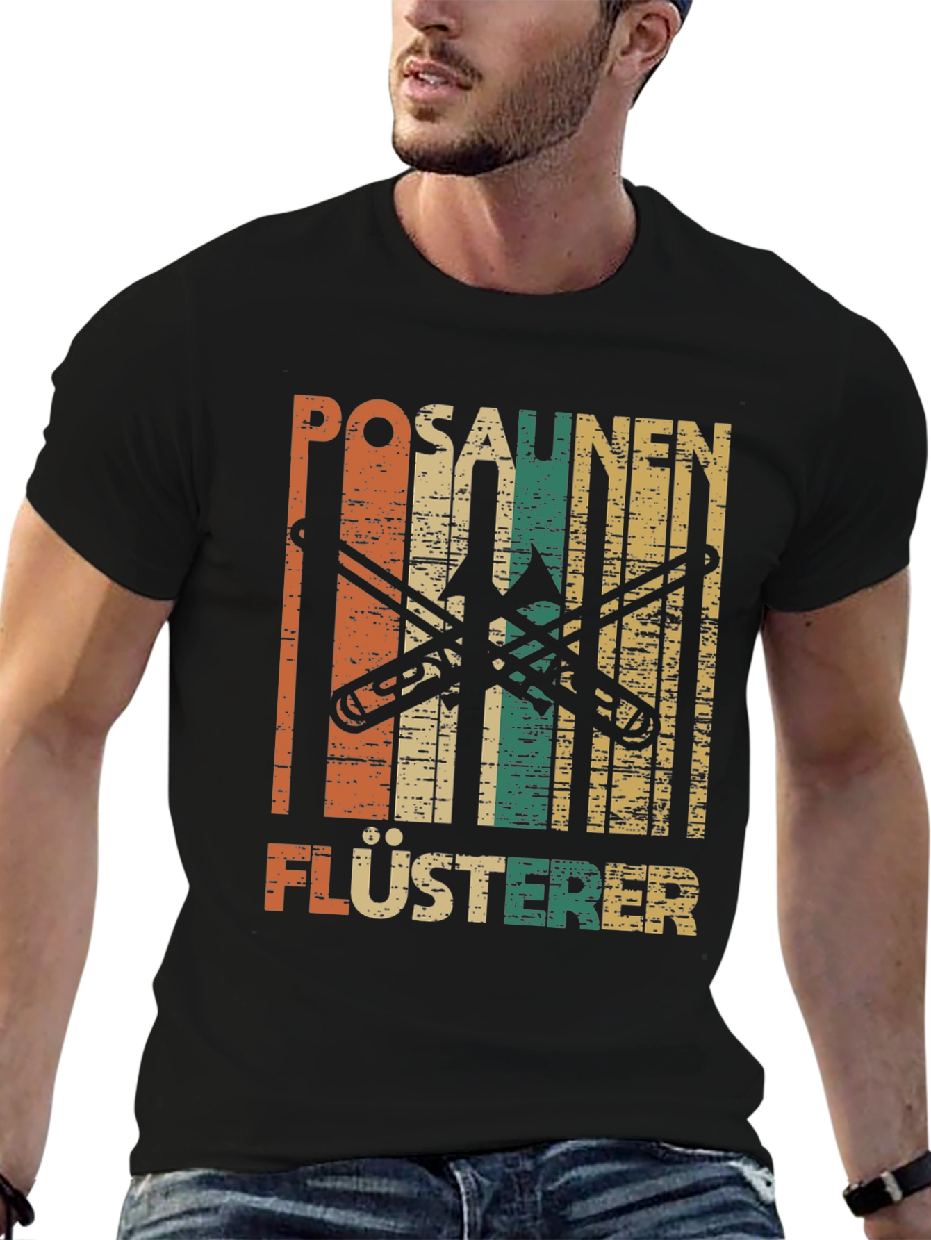 Posaunen Flüsterer T-Shirt Trombone Whisperer Funny Musician Tee