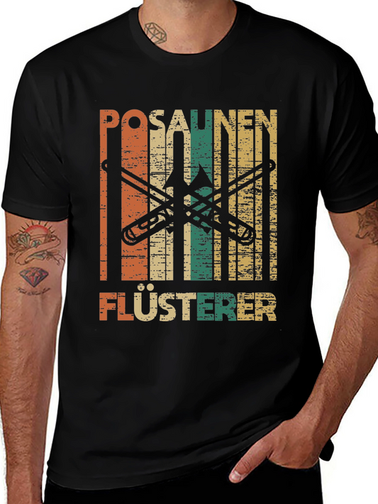 Posaunen Flüsterer T-Shirt Trombone Whisperer Funny Musician Tee