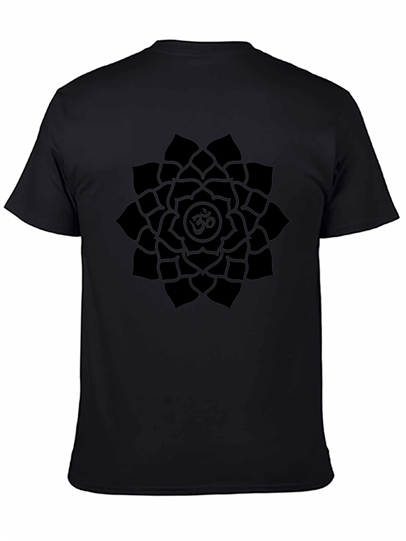 Om Mandala Black Graphic T-Shirt