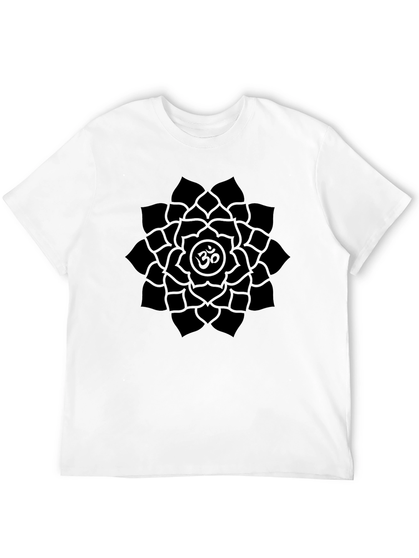 Om Mandala Black Graphic T-Shirt