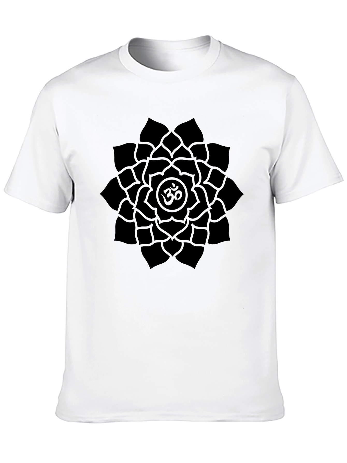 Om Mandala Black Graphic T-Shirt