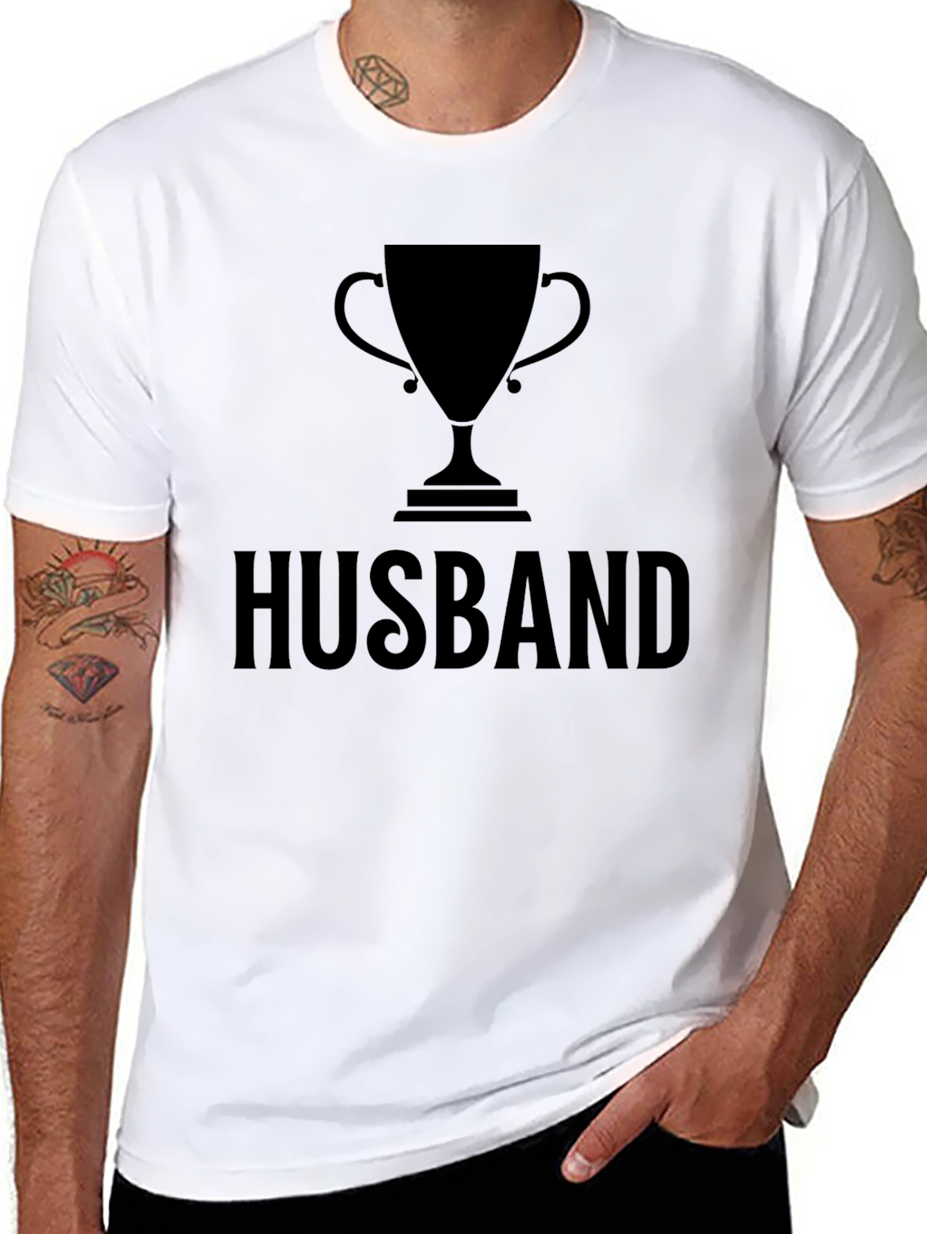 Husband Trophy Graphic Tee - Best Husband Ever Shirt